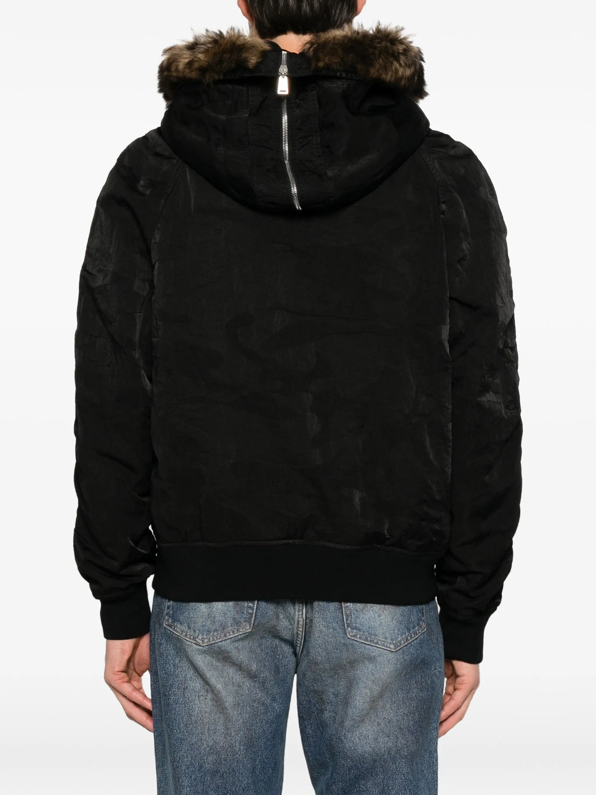 fur-trim padded jacket