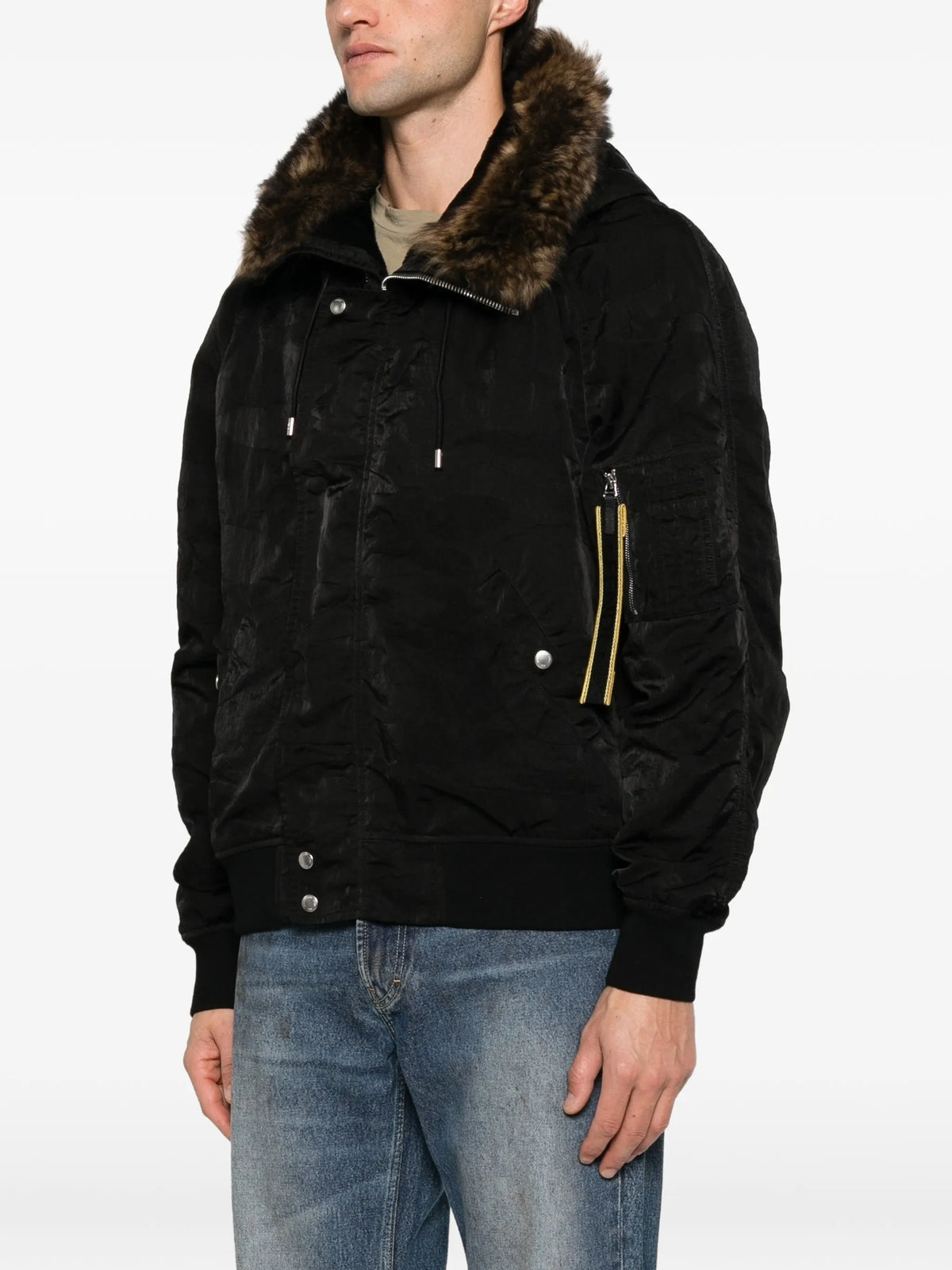 fur-trim padded jacket