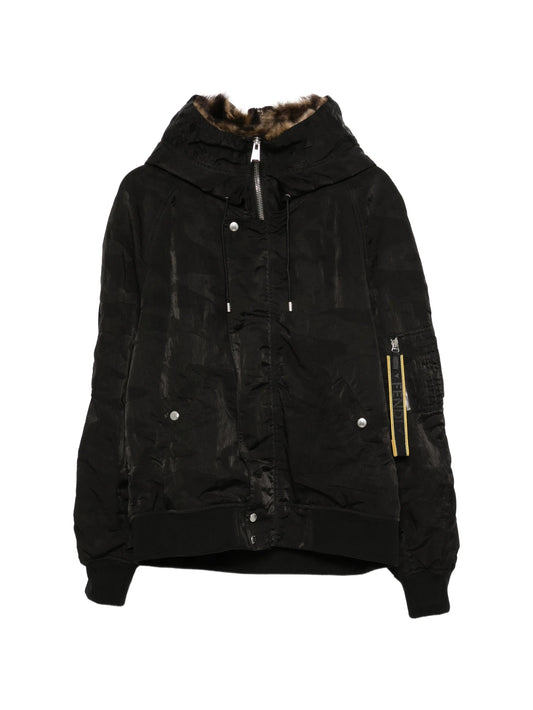 fur-trim padded jacket