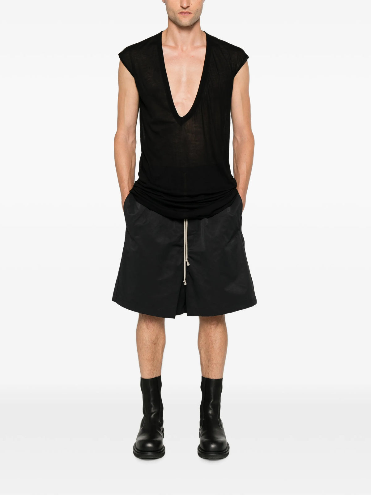 Tower Faun shorts in cotton nylon faille