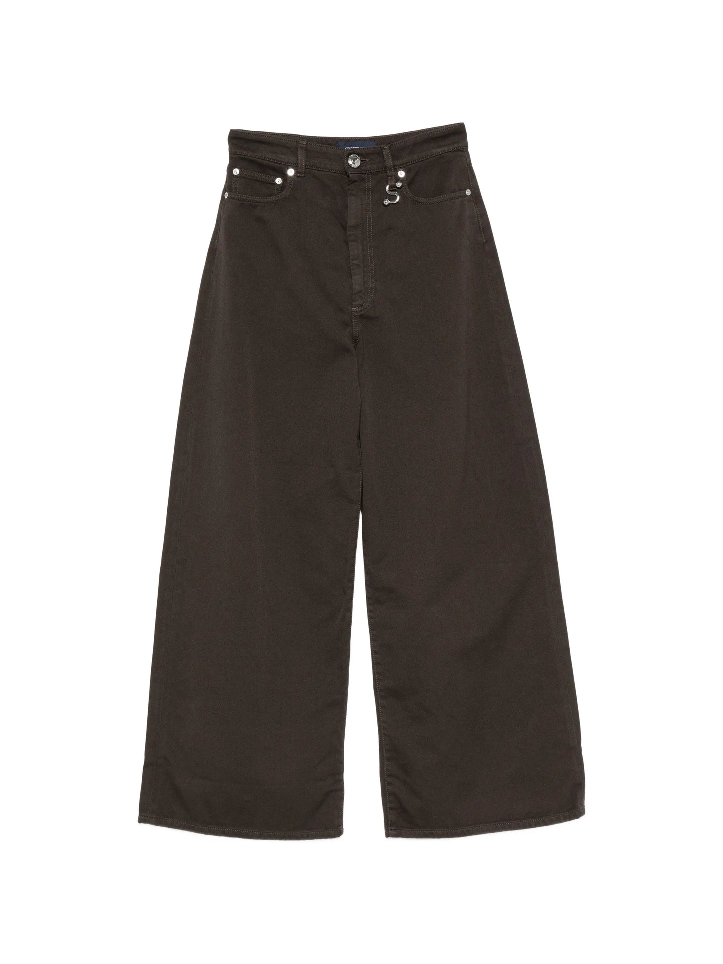 S-detail wide-leg jeans