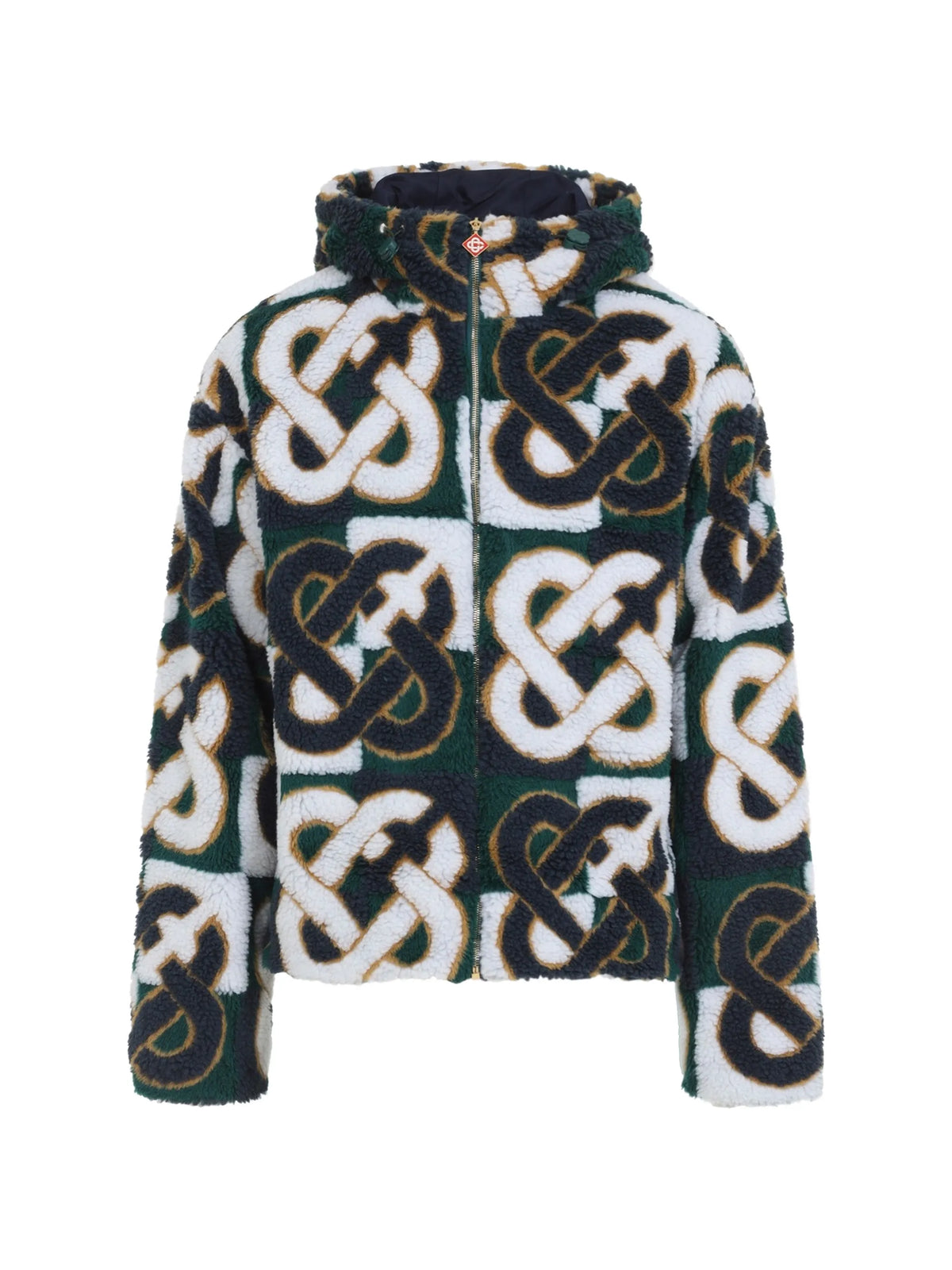 Monogram fleece jacket