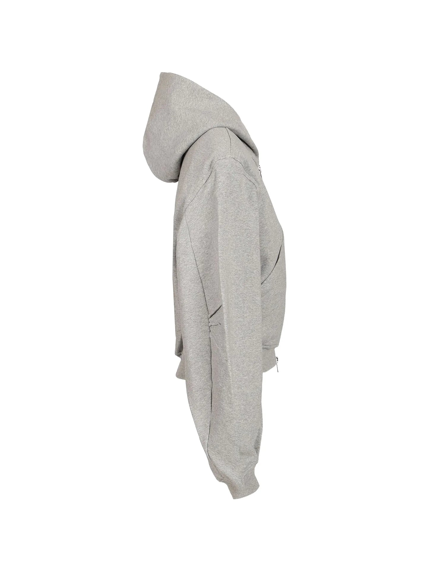 logo-embroidered zip-up hoodie