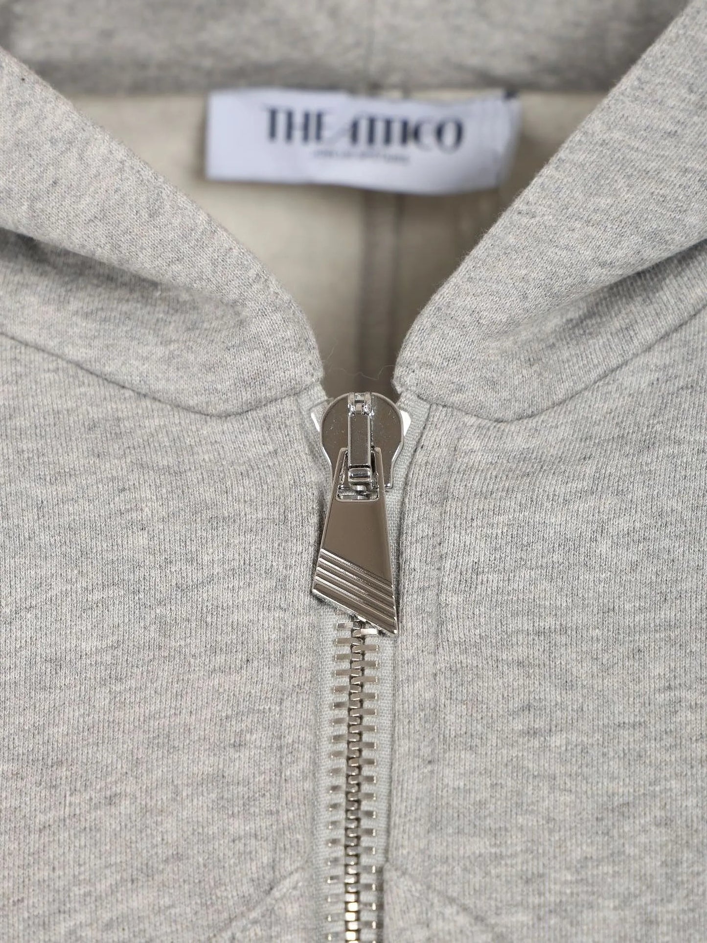 logo-embroidered zip-up hoodie