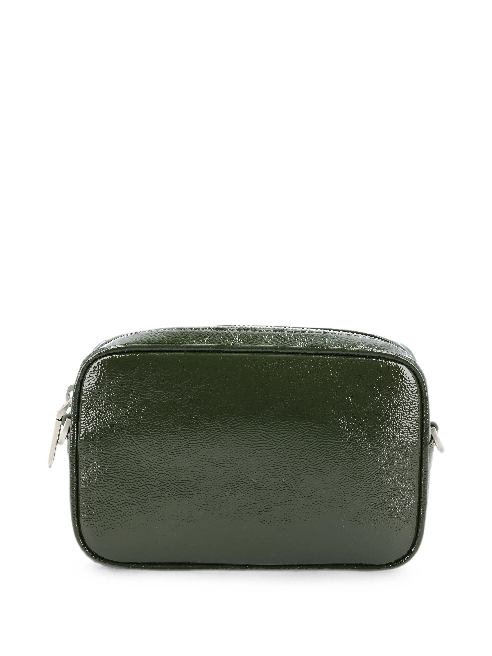 Star-patch patent shoulder bag