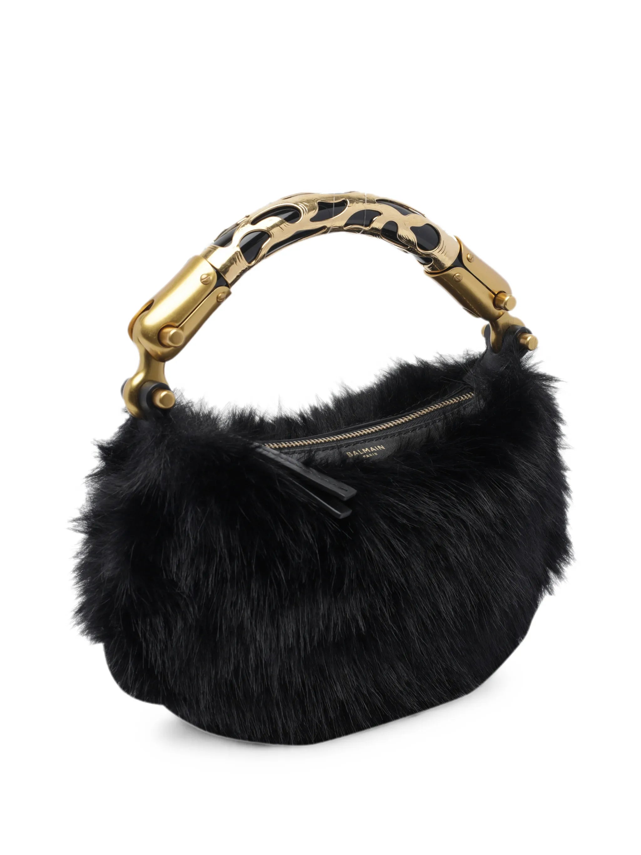 mini Ebene bag in faux fur