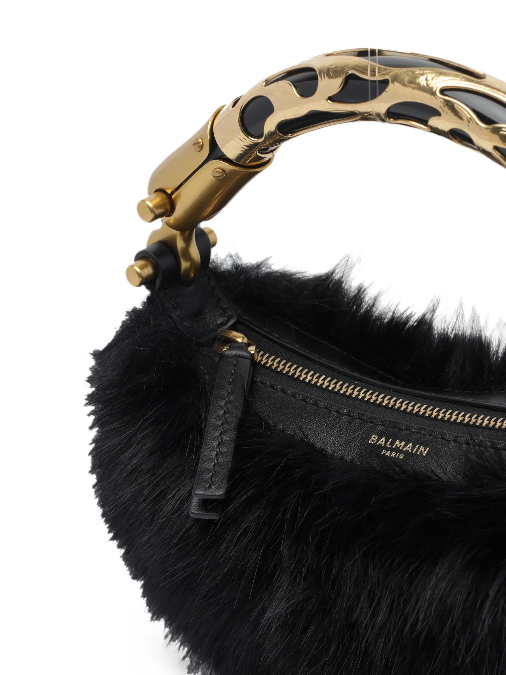 mini Ebene bag in faux fur