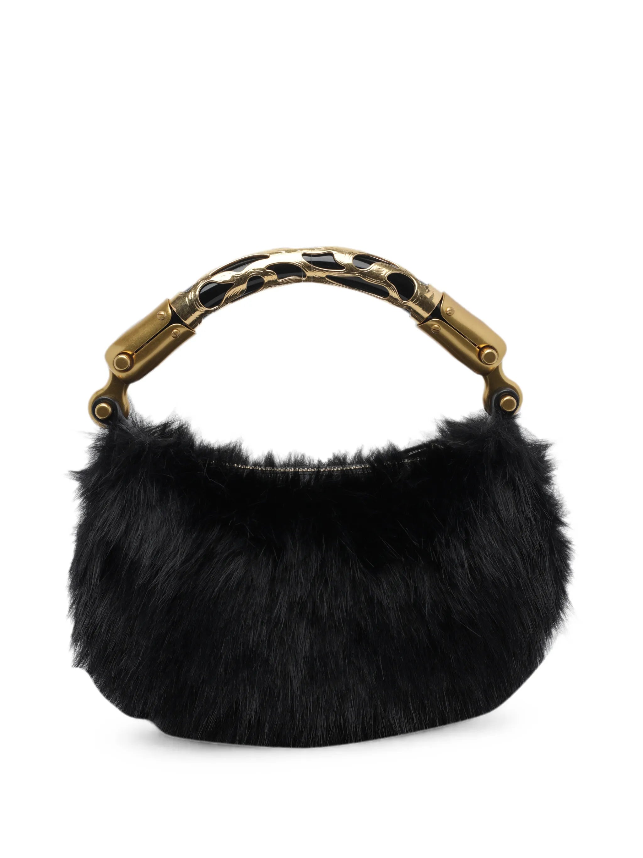 mini Ebene bag in faux fur