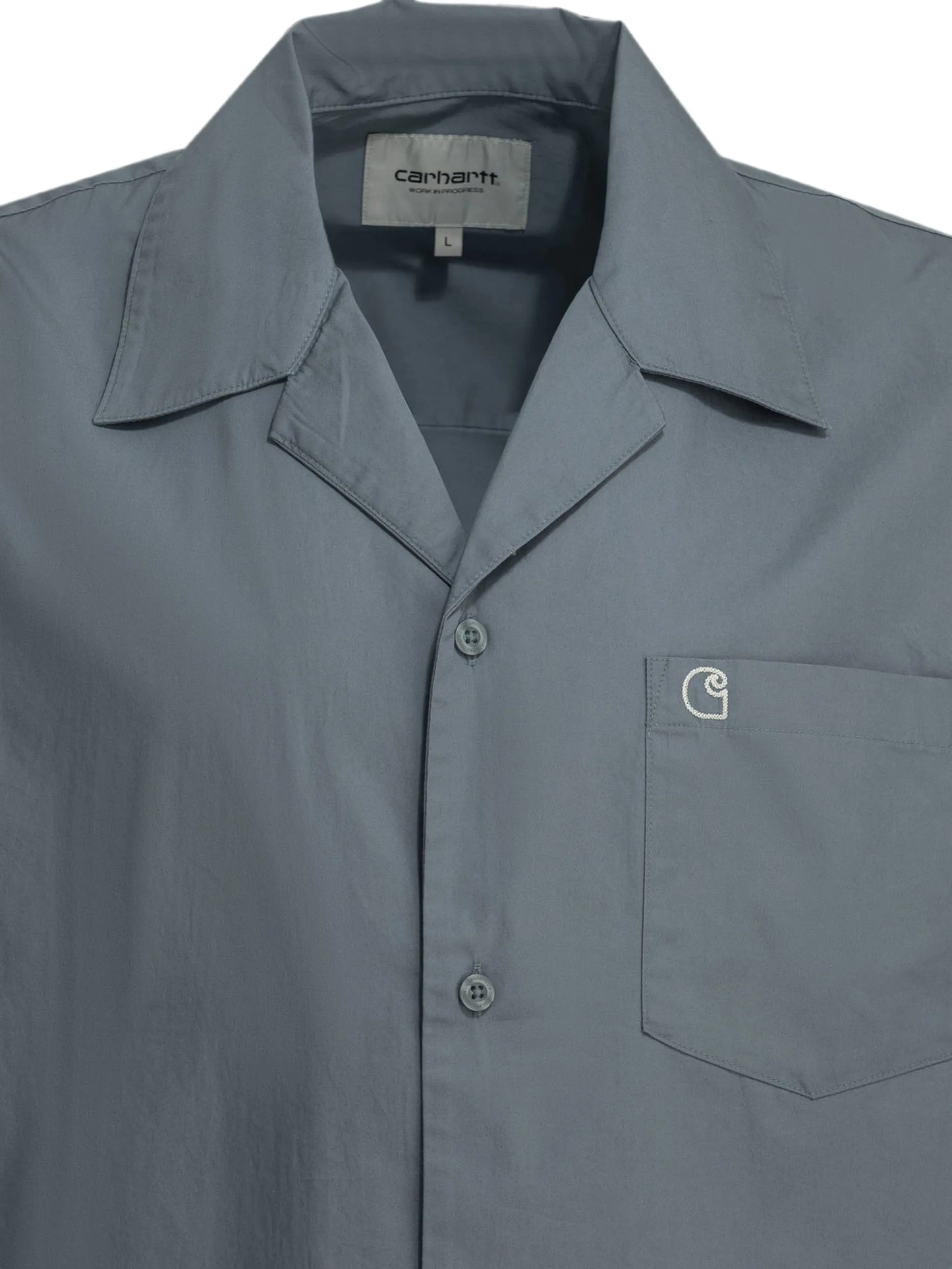 logo-embroidered short-sleeve shirt
