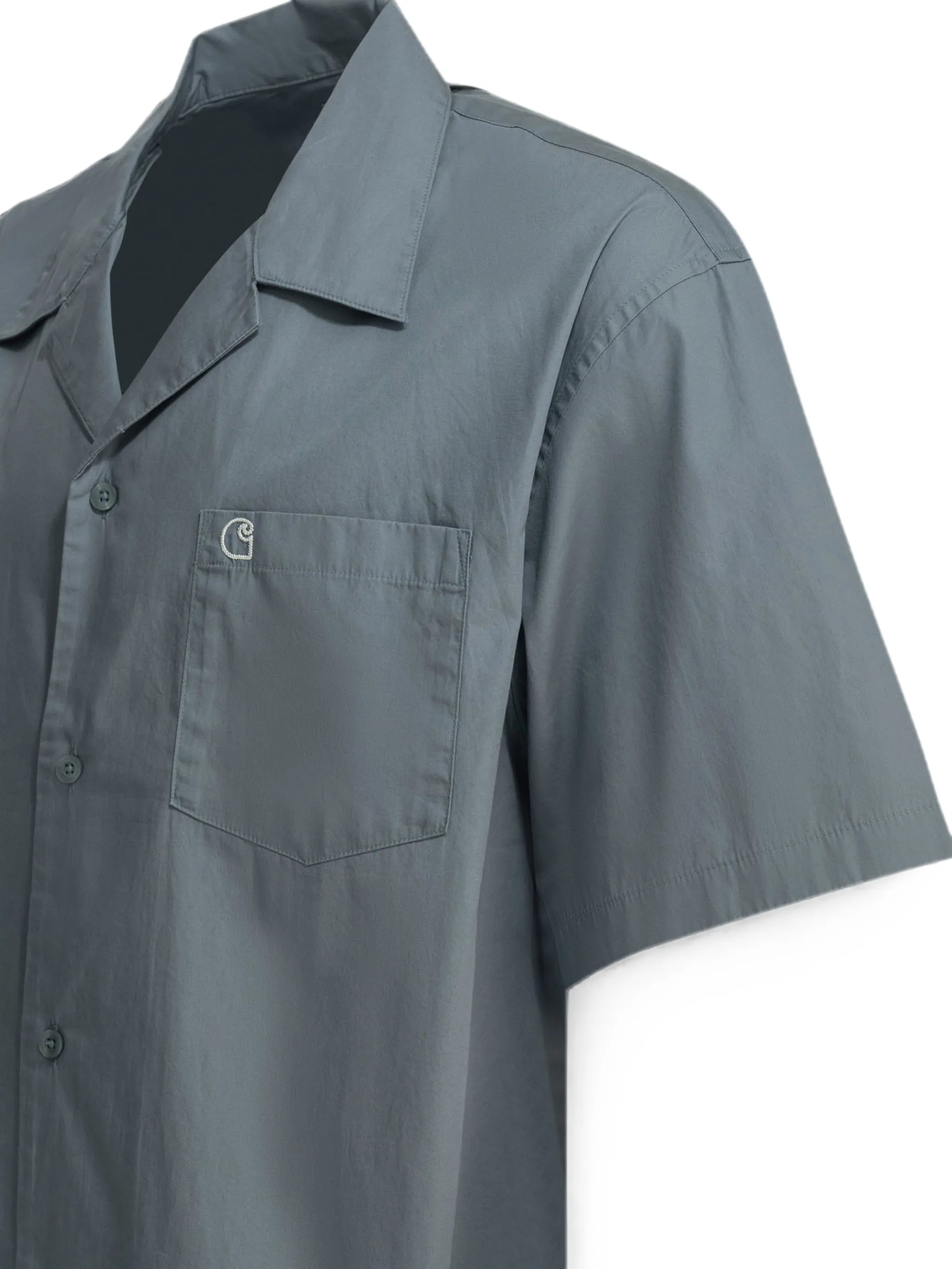 logo-embroidered short-sleeve shirt