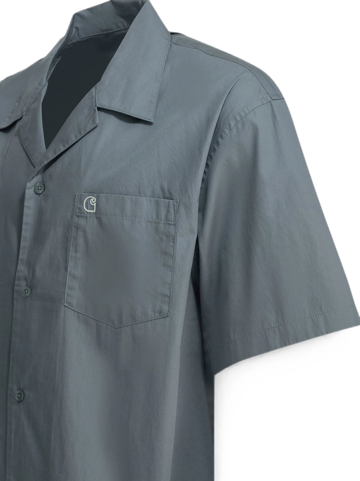 logo-embroidered short-sleeve shirt