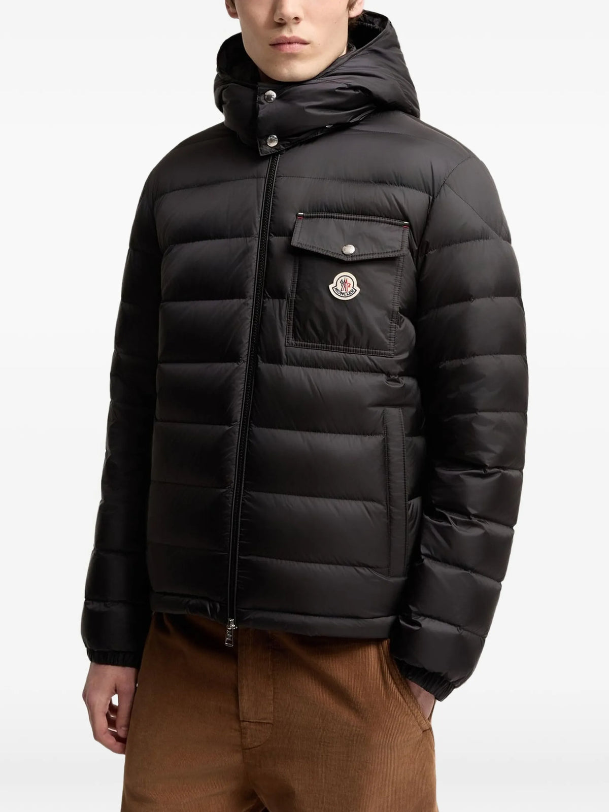 Verith hooded short down jacket