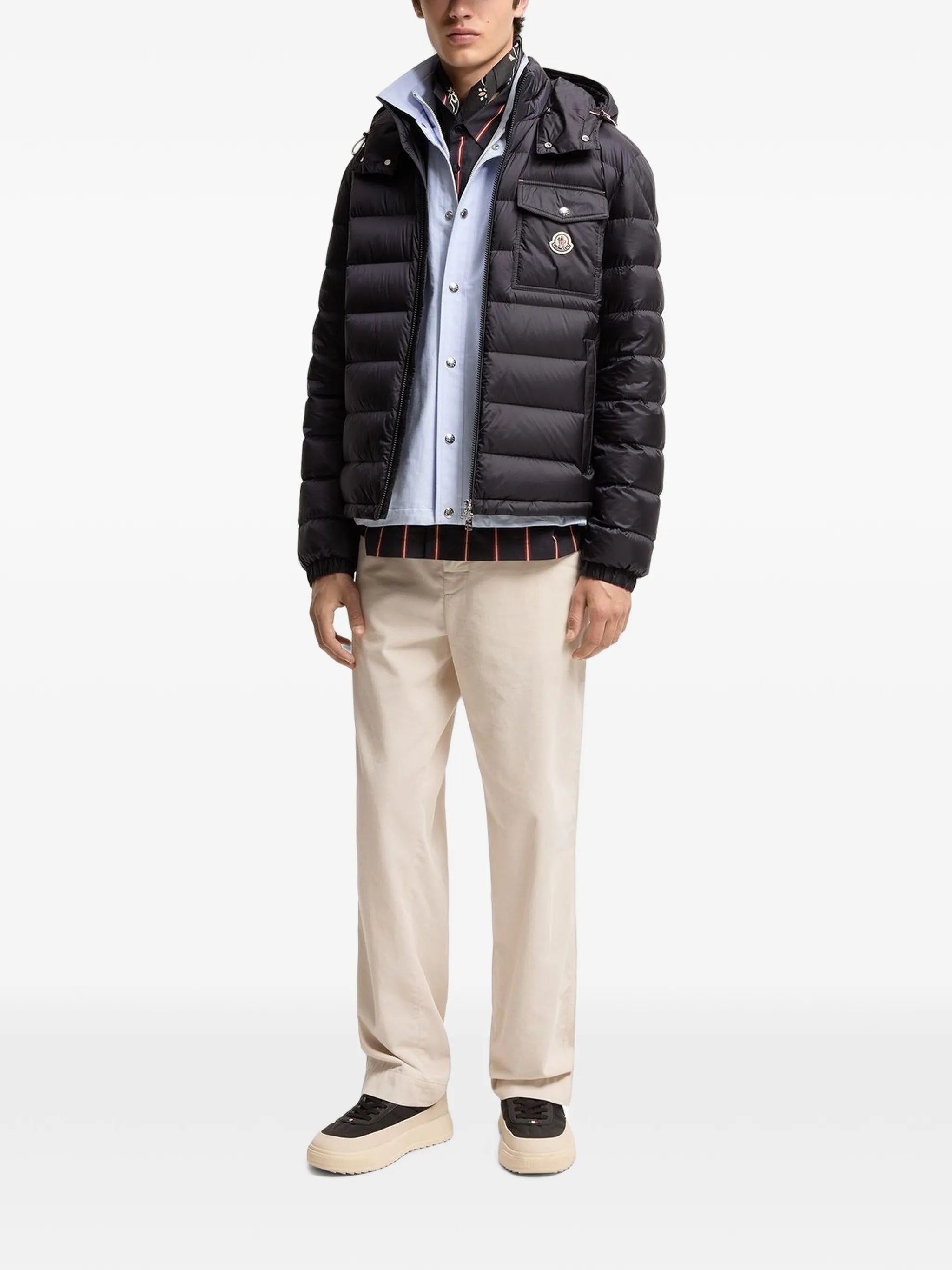 Verith hooded short down jacket