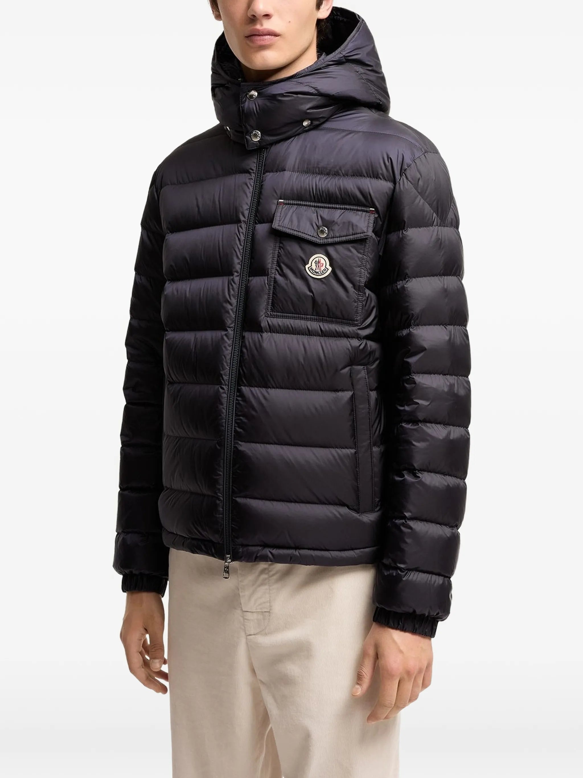 Verith hooded short down jacket