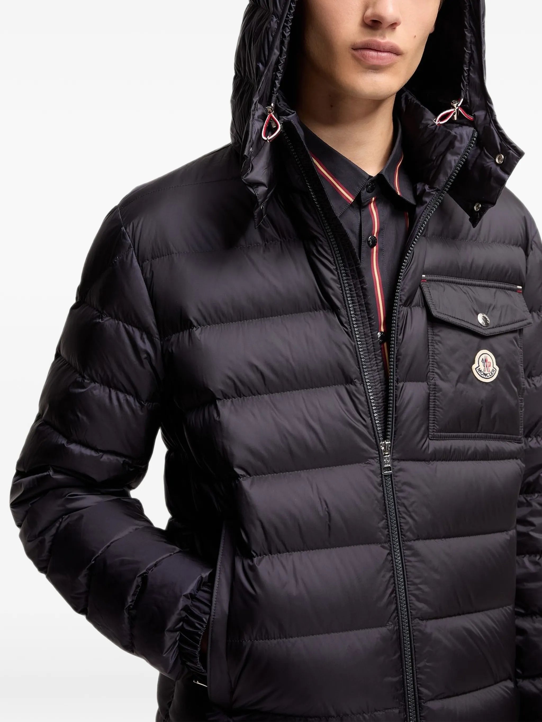 Verith hooded short down jacket