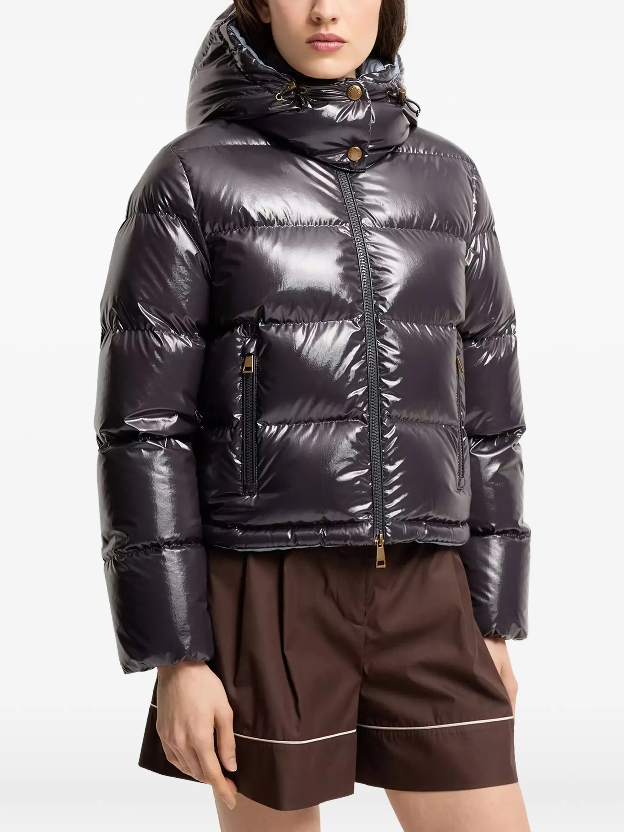 Niveole padded hooded jacket