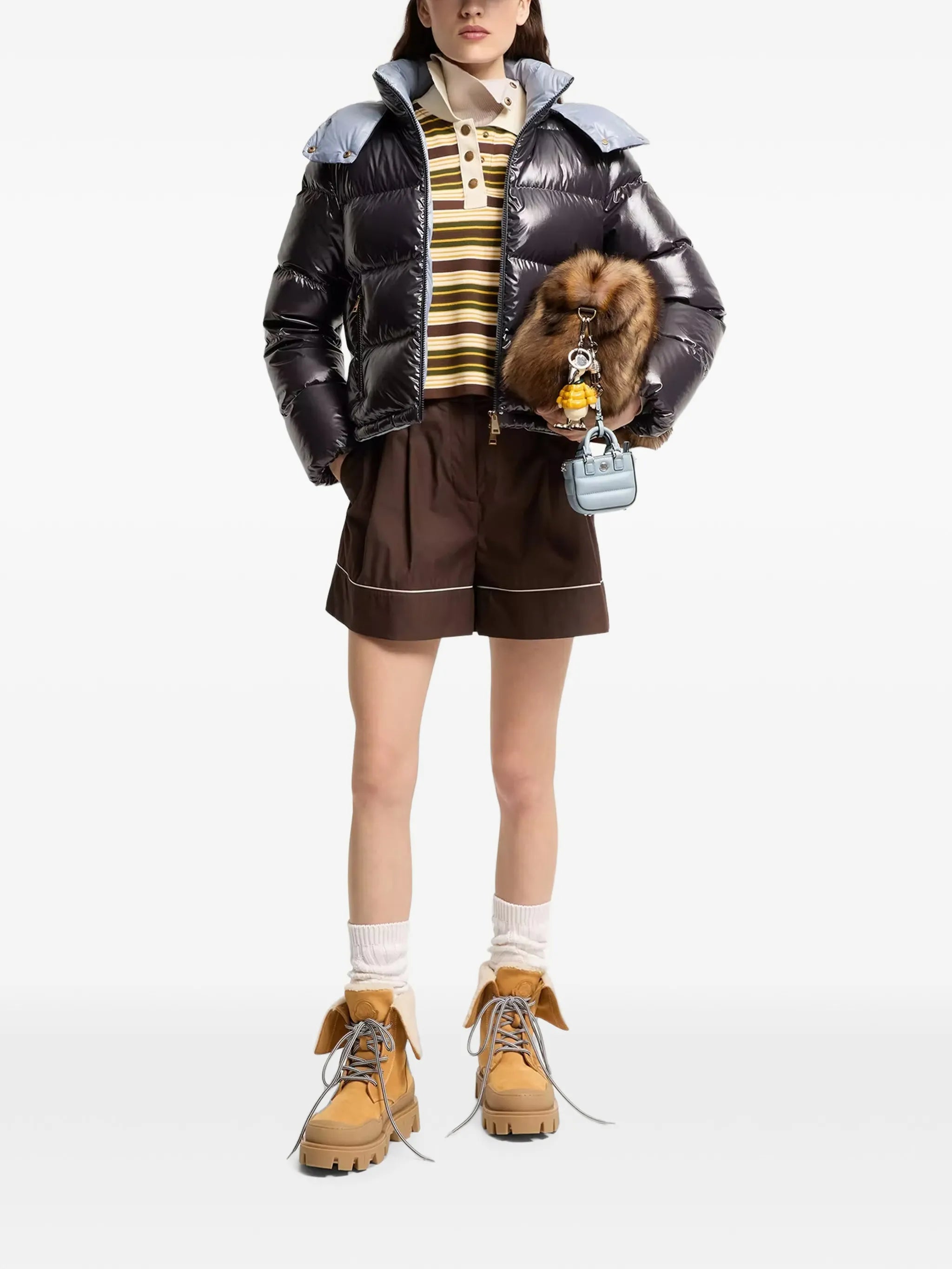 Niveole padded hooded jacket