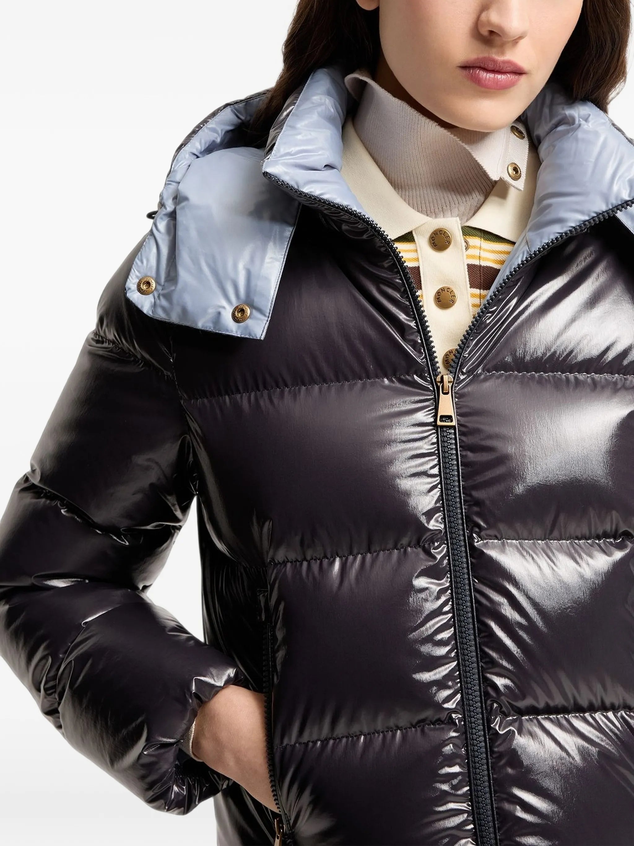 Niveole hooded down jacket