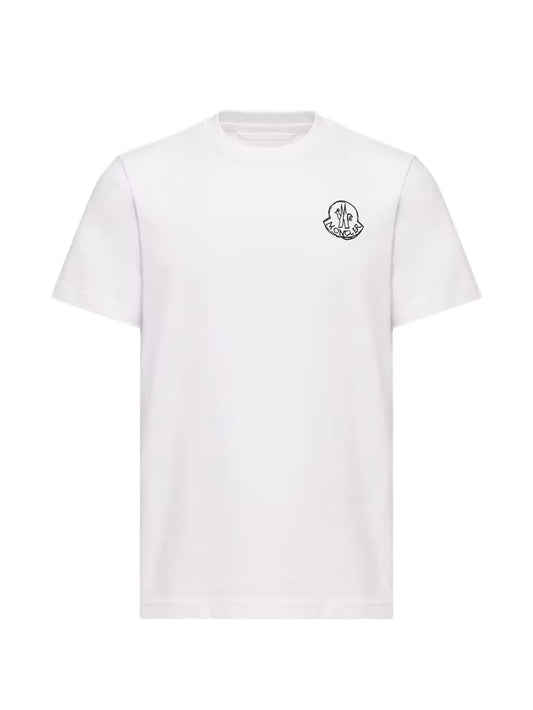 cotton jersey logo patch T-shirt
