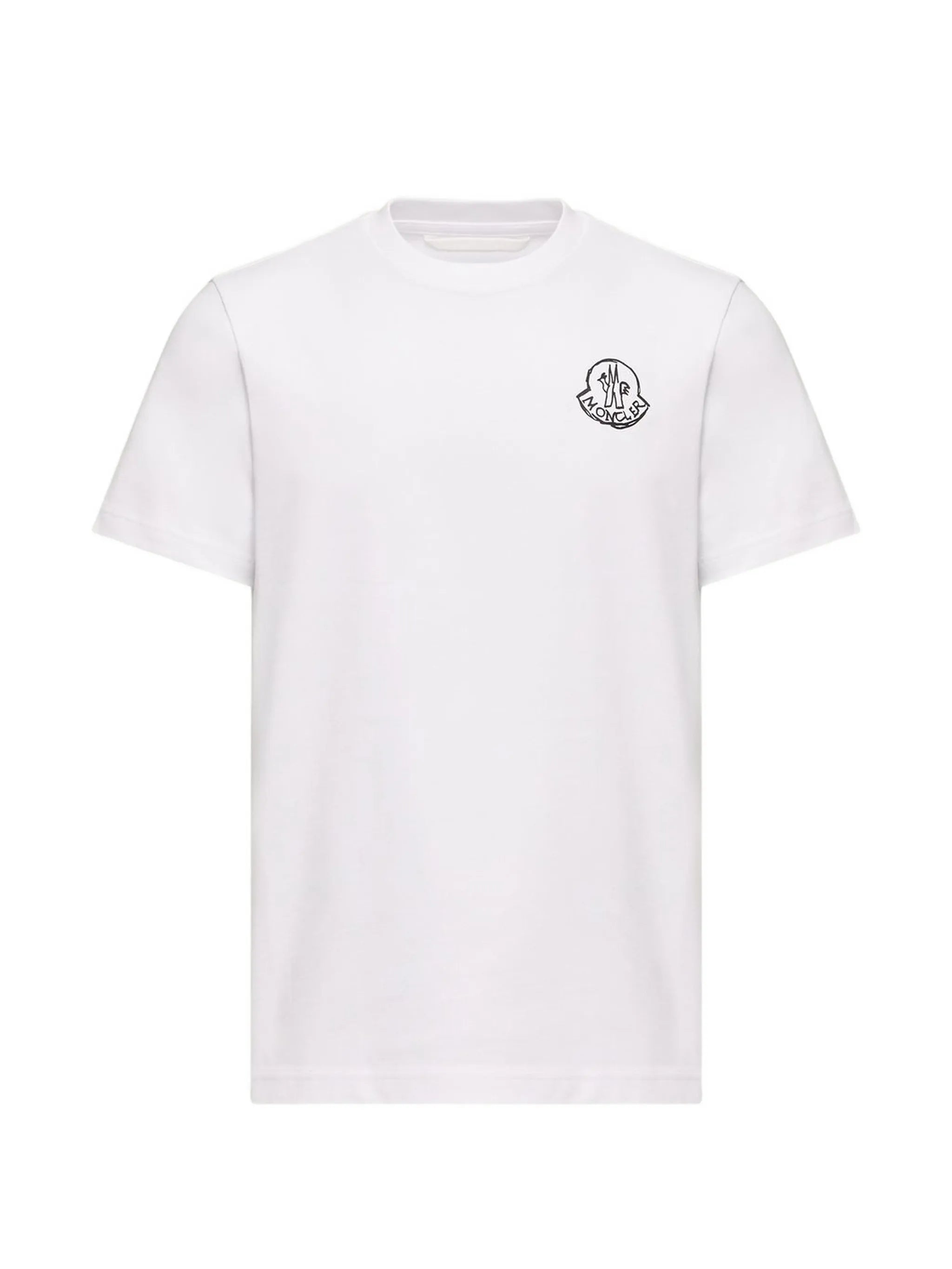 cotton jersey logo patch T-shirt