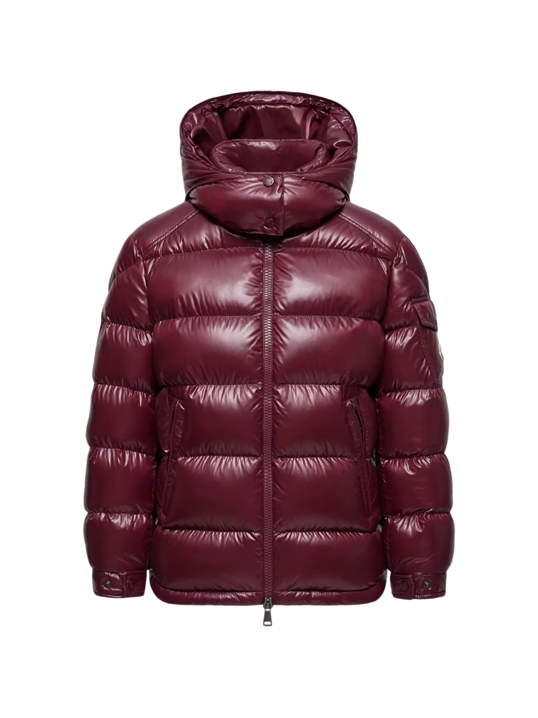 Maire hooded short down jacket