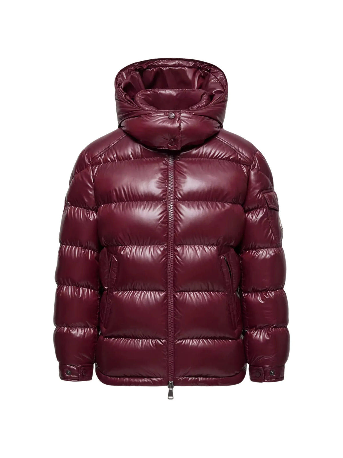 Maire hooded short down jacket