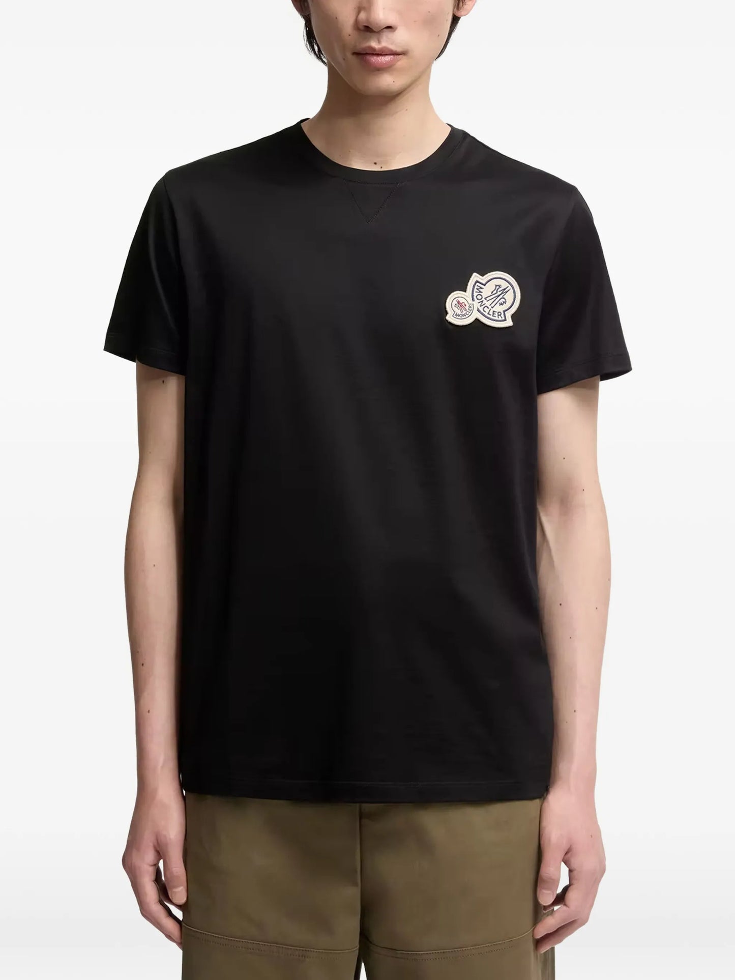 double logo-patch T-shirt
