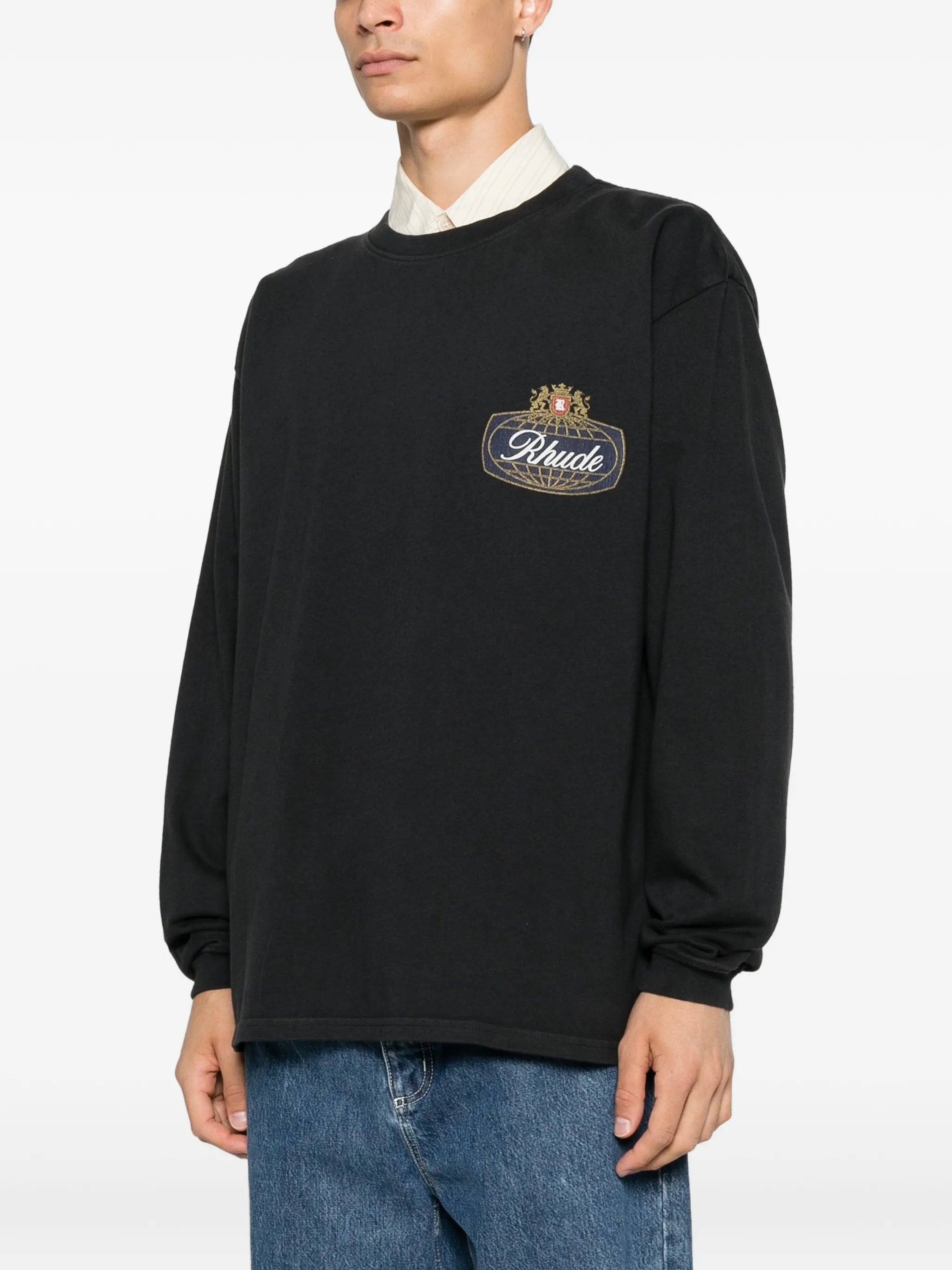 logo-print long-sleeve T-shirt