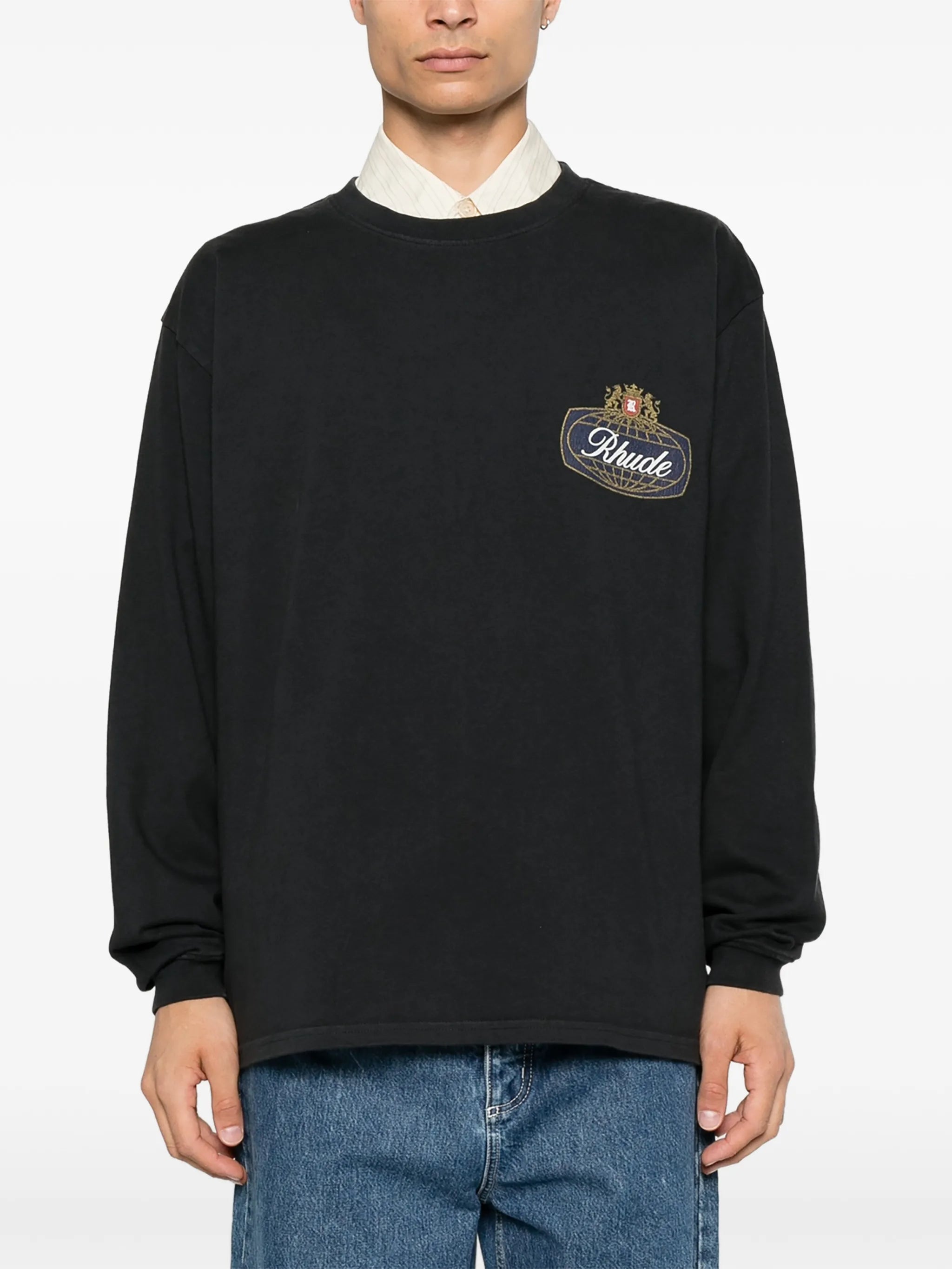logo-print long-sleeve T-shirt