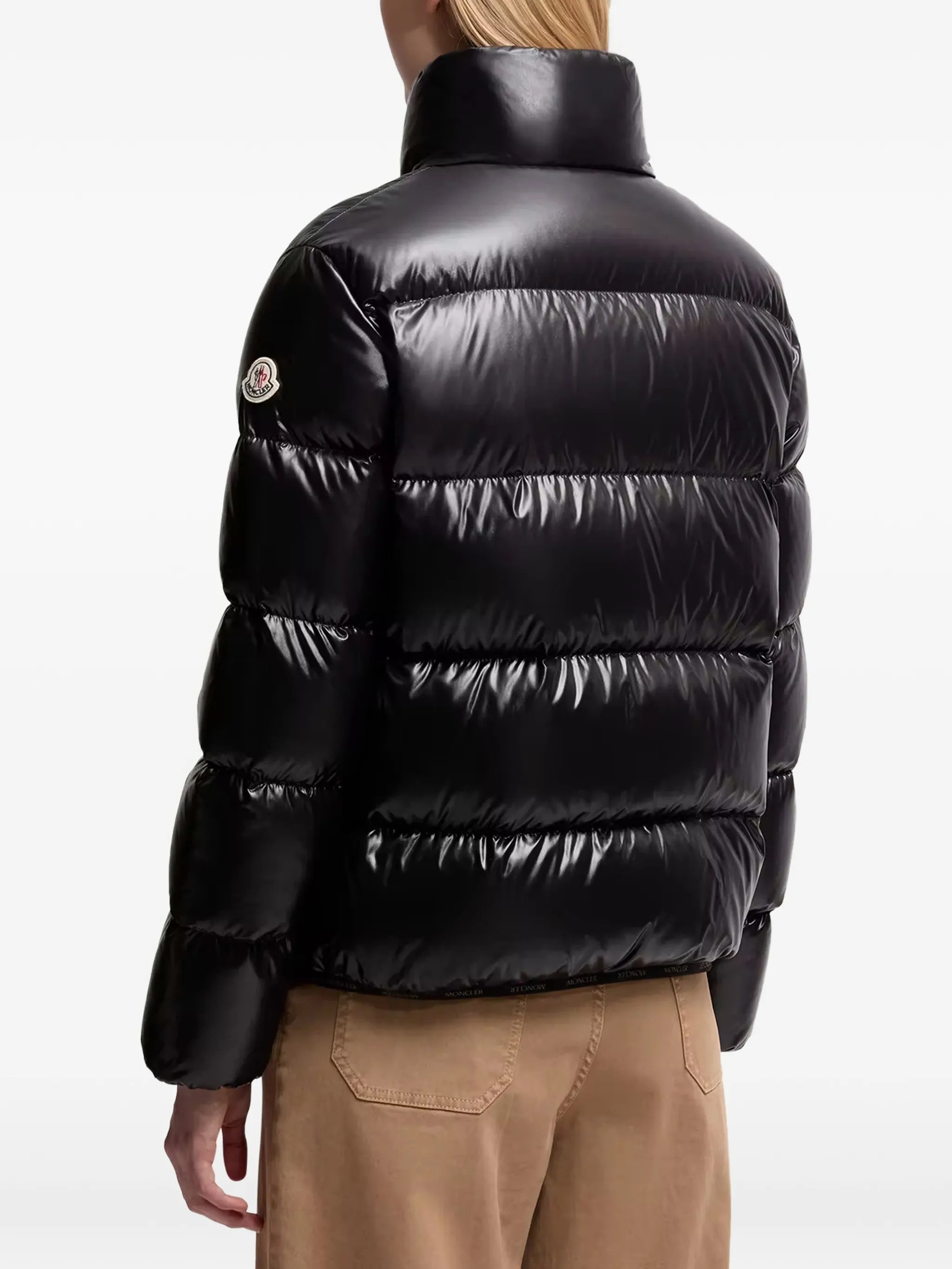 Abbadia quilted logo-patch jacket