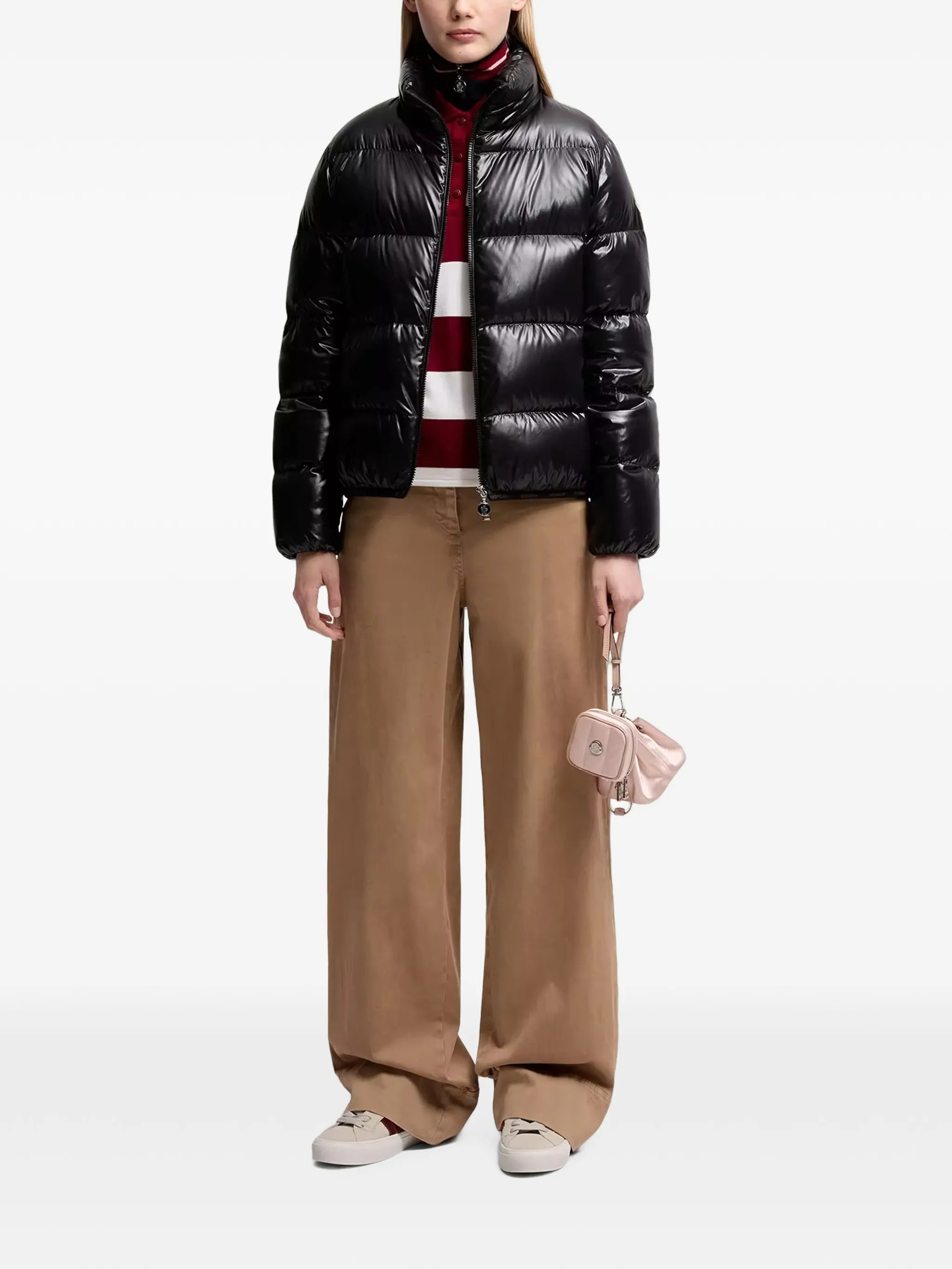 Abbadia quilted logo-patch jacket