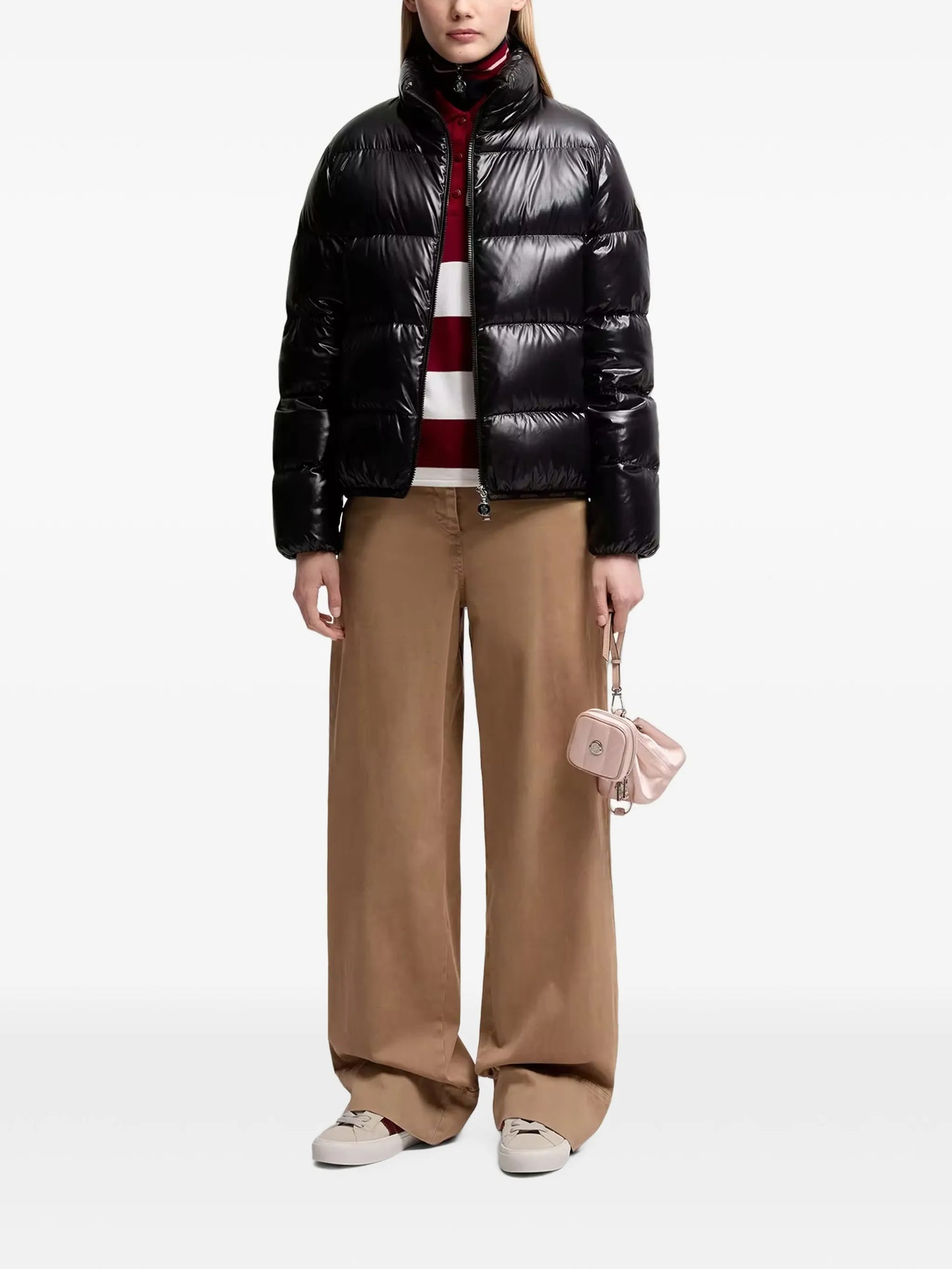 Abbadia quilted logo-patch jacket