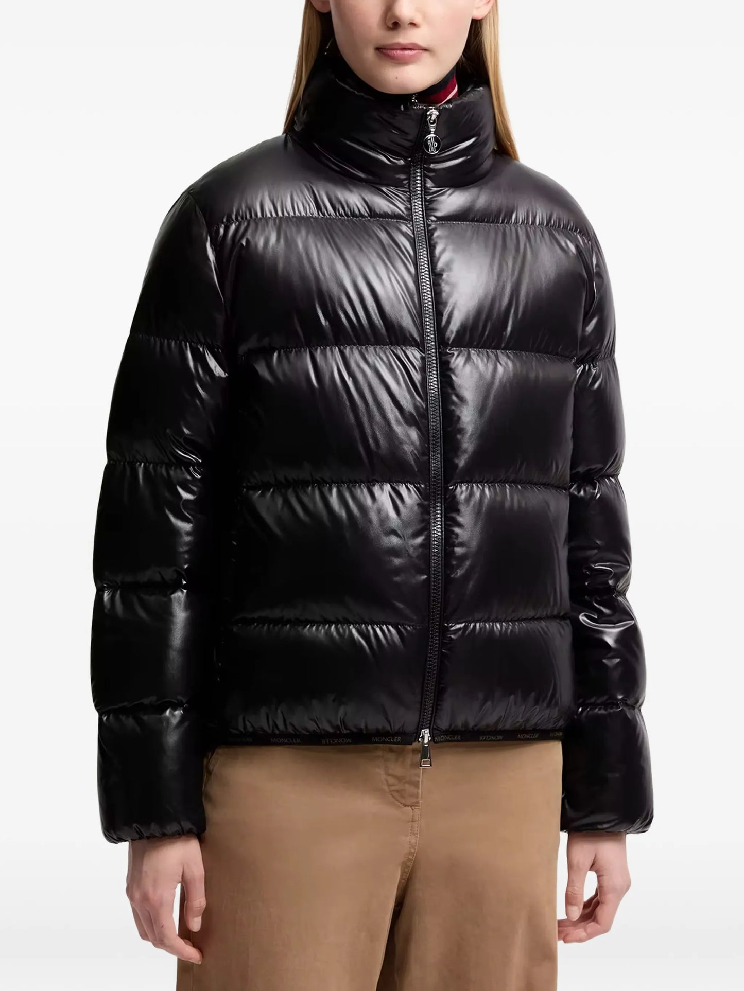 Abbadia quilted logo-patch jacket