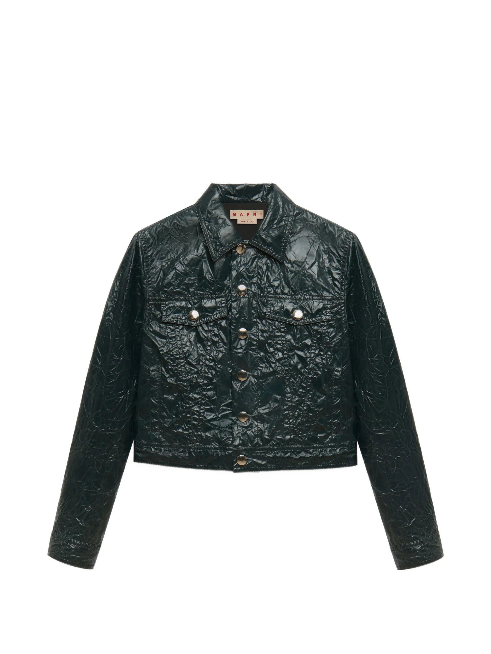 crinkled-finish jacket