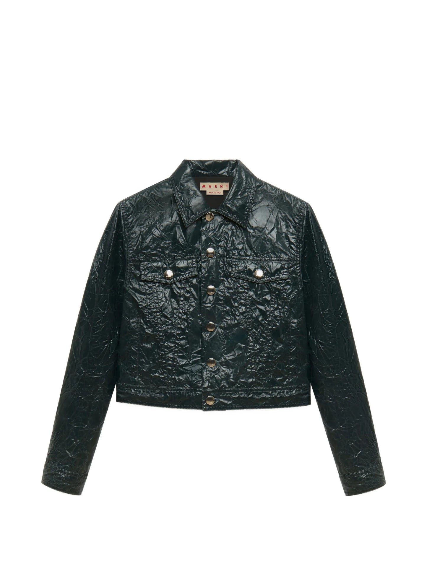 crinkled-finish jacket