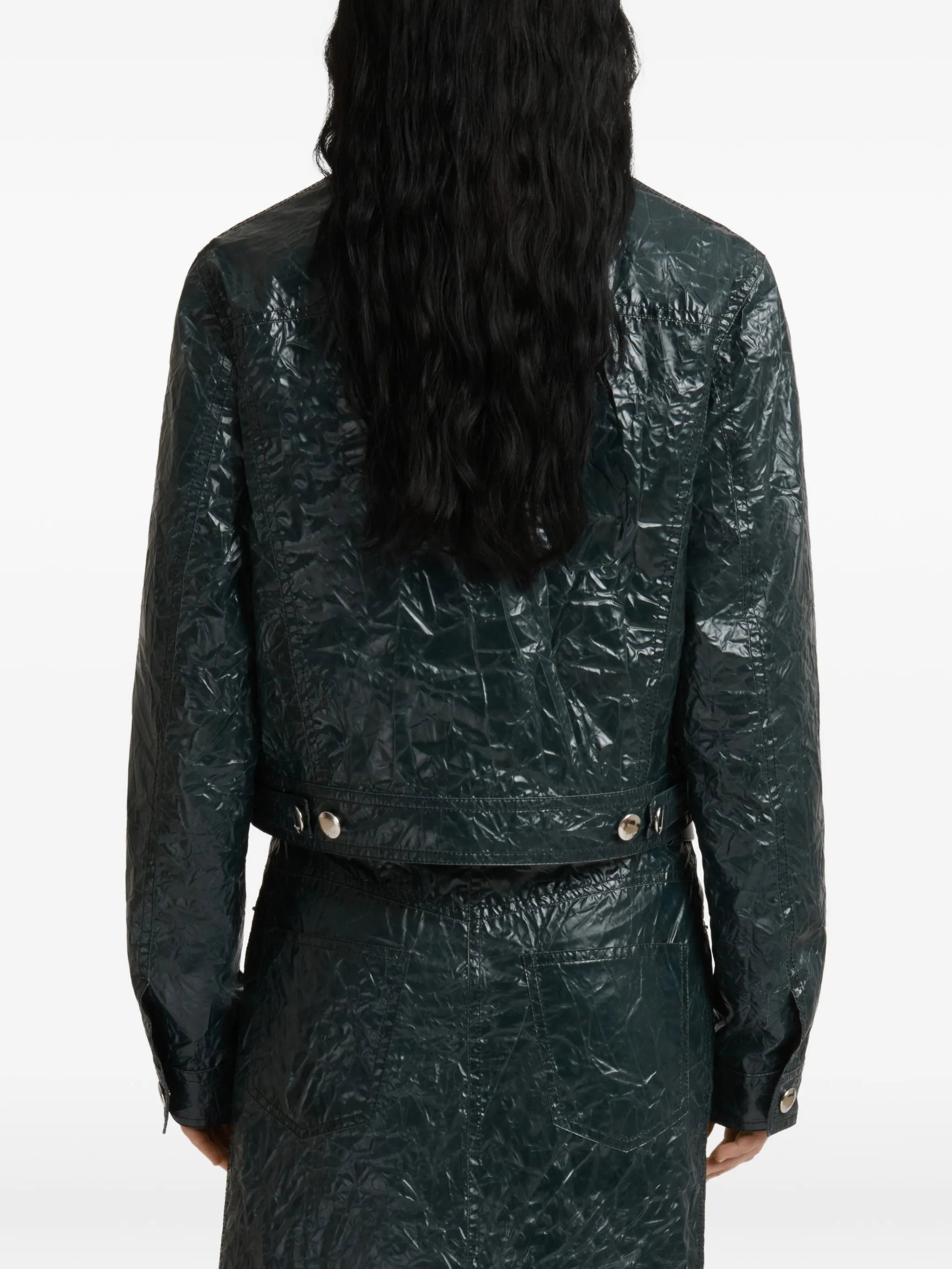 crinkled-finish jacket