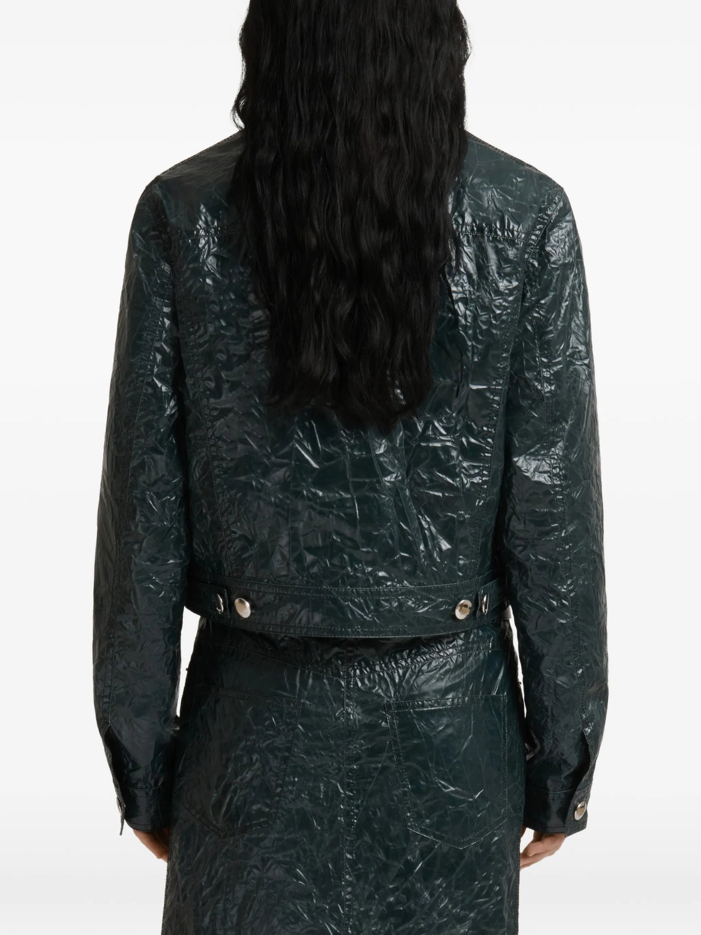 crinkled-finish jacket