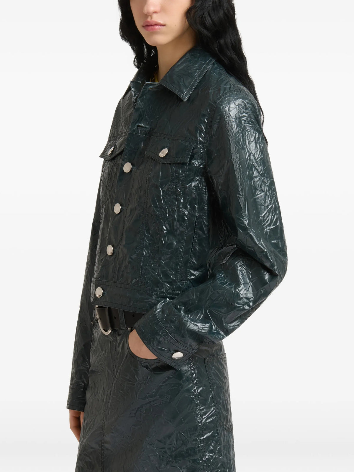 crinkled jacket