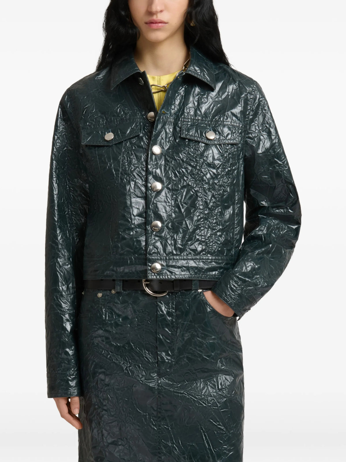 crinkled jacket