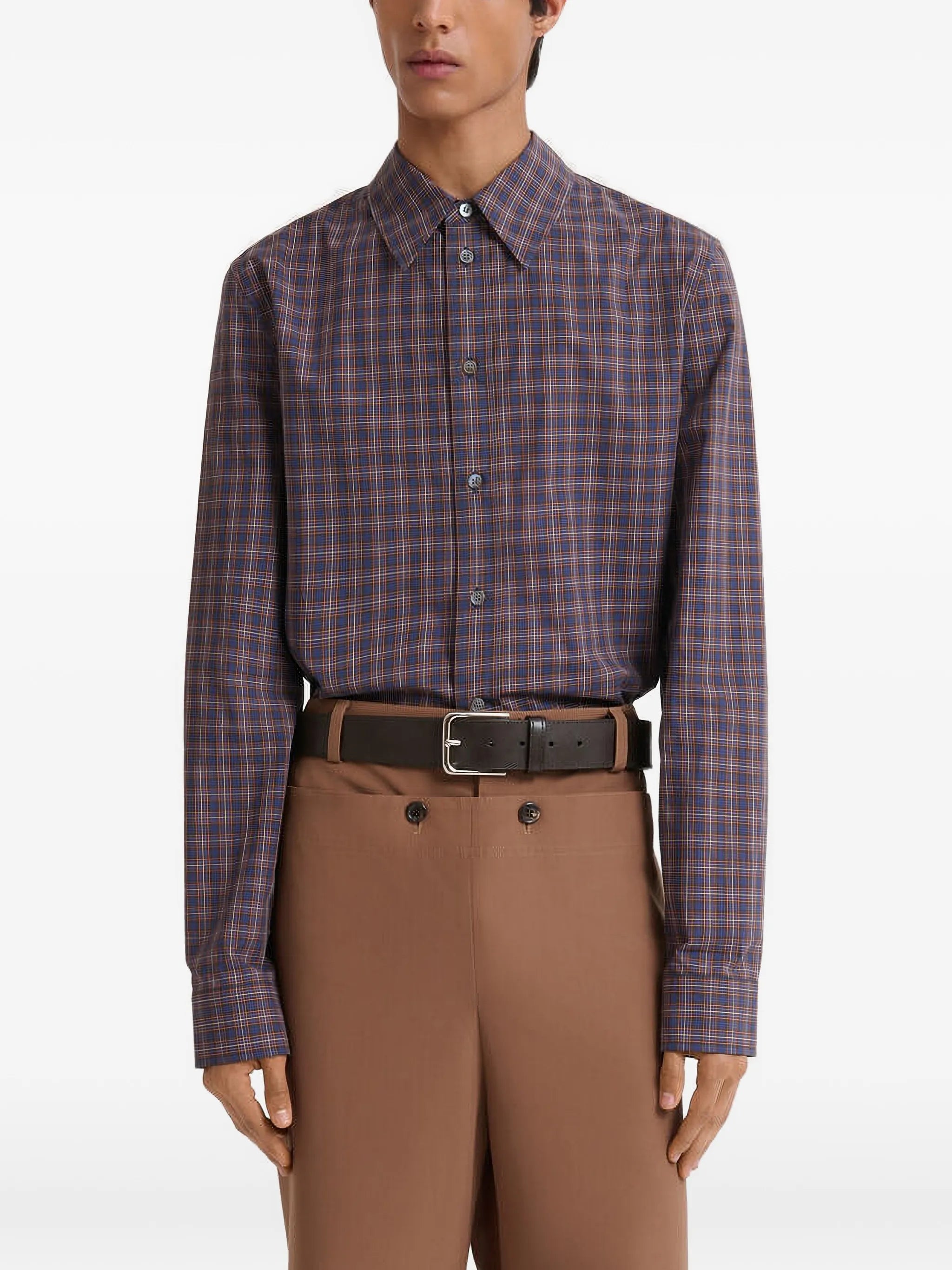 checked cotton shirt