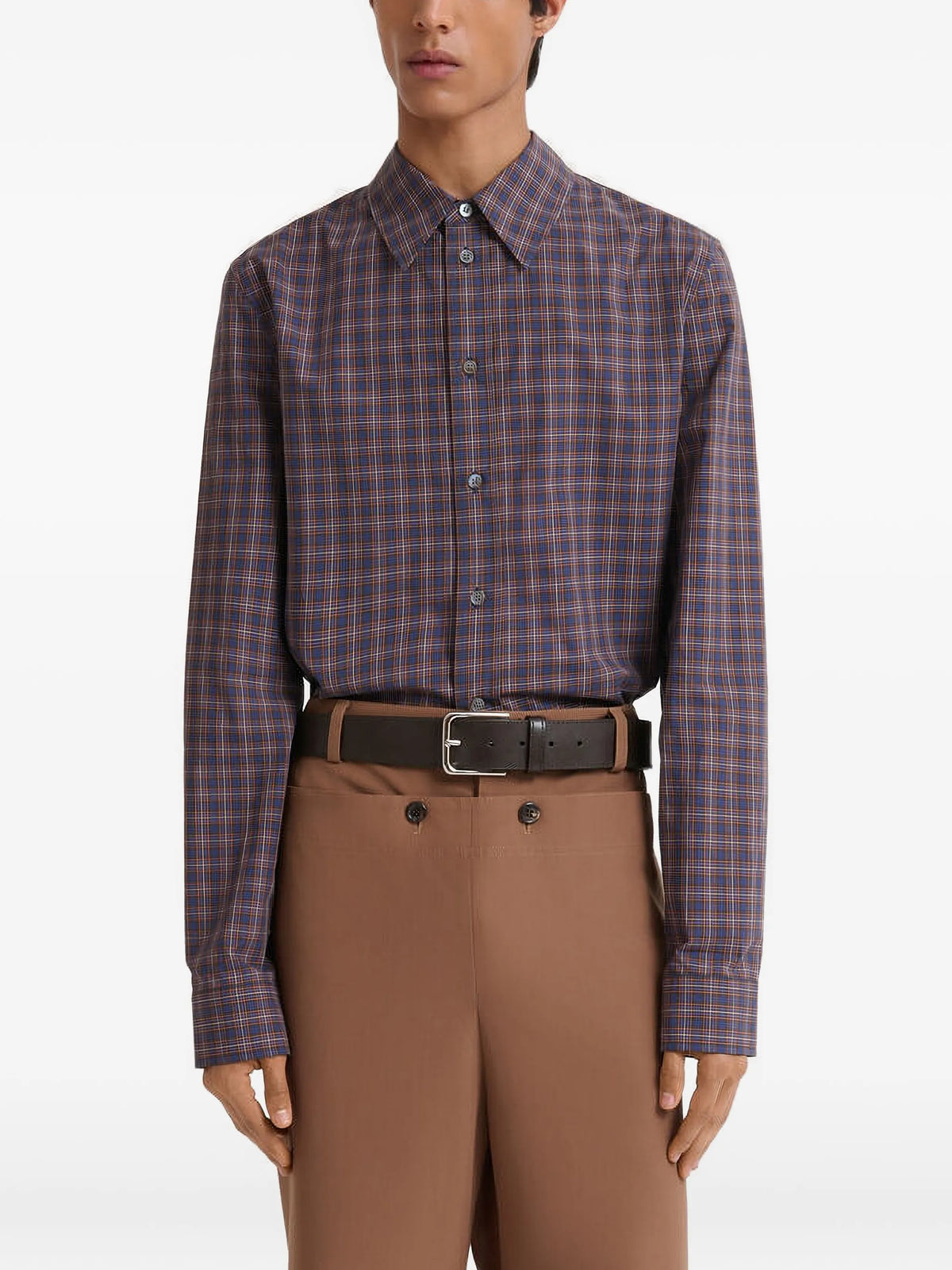 checked cotton shirt