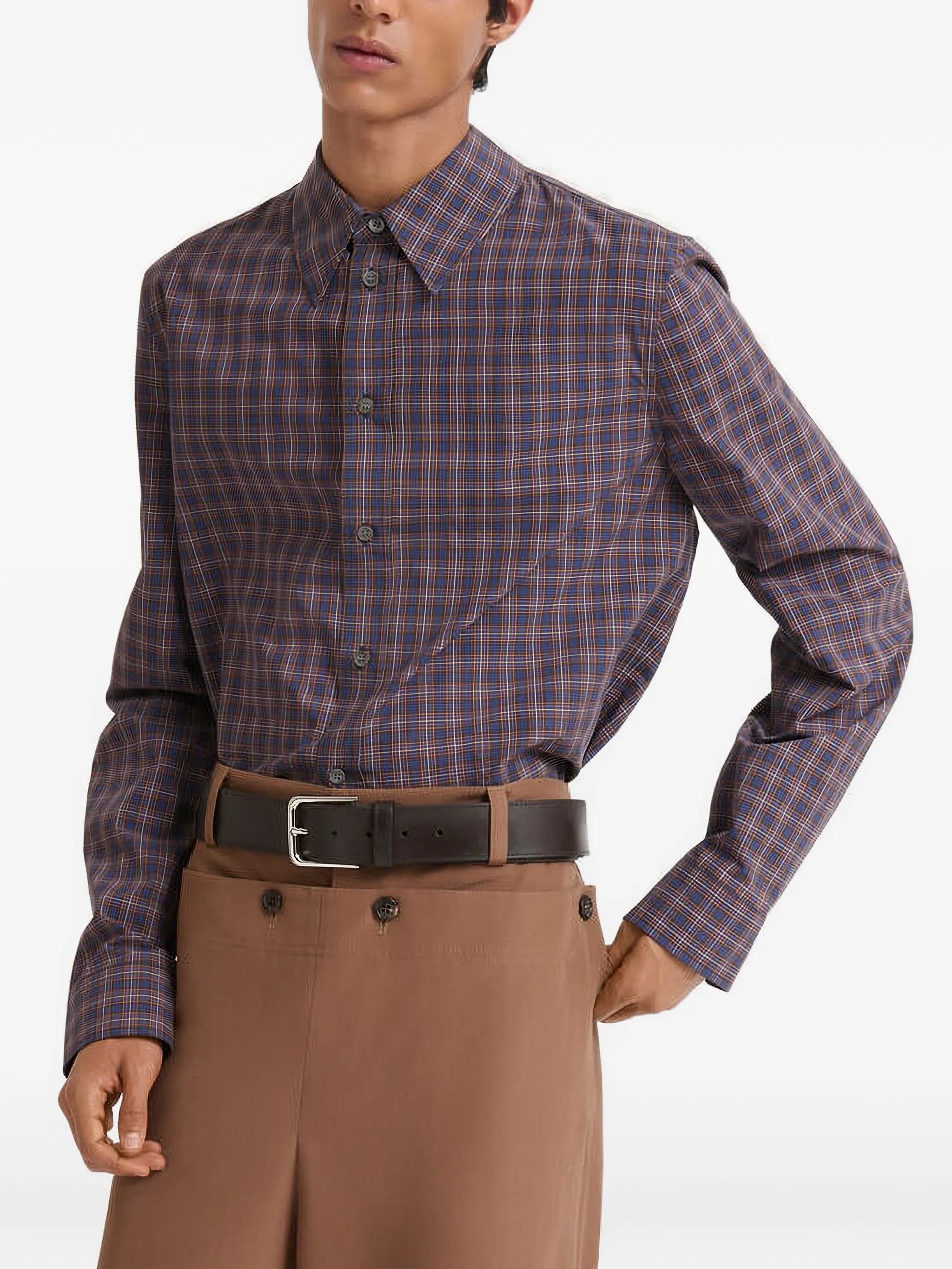 checked cotton shirt