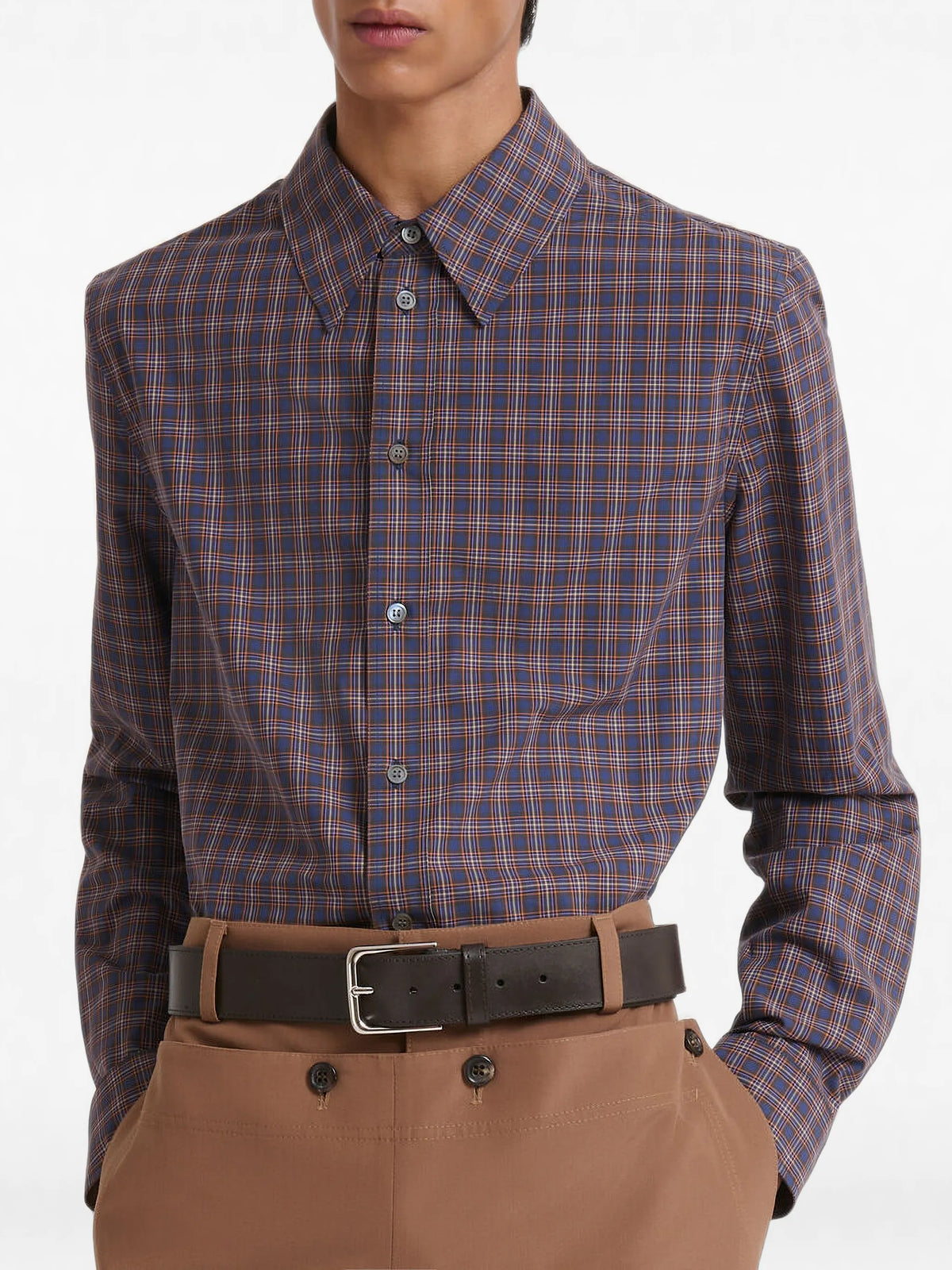 checked cotton shirt