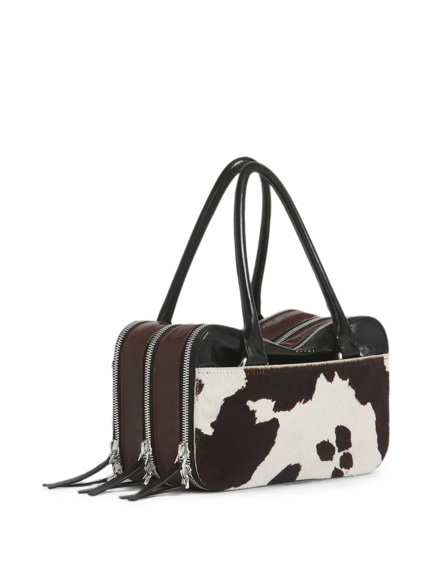 Boxyne cow-print leather tote bag