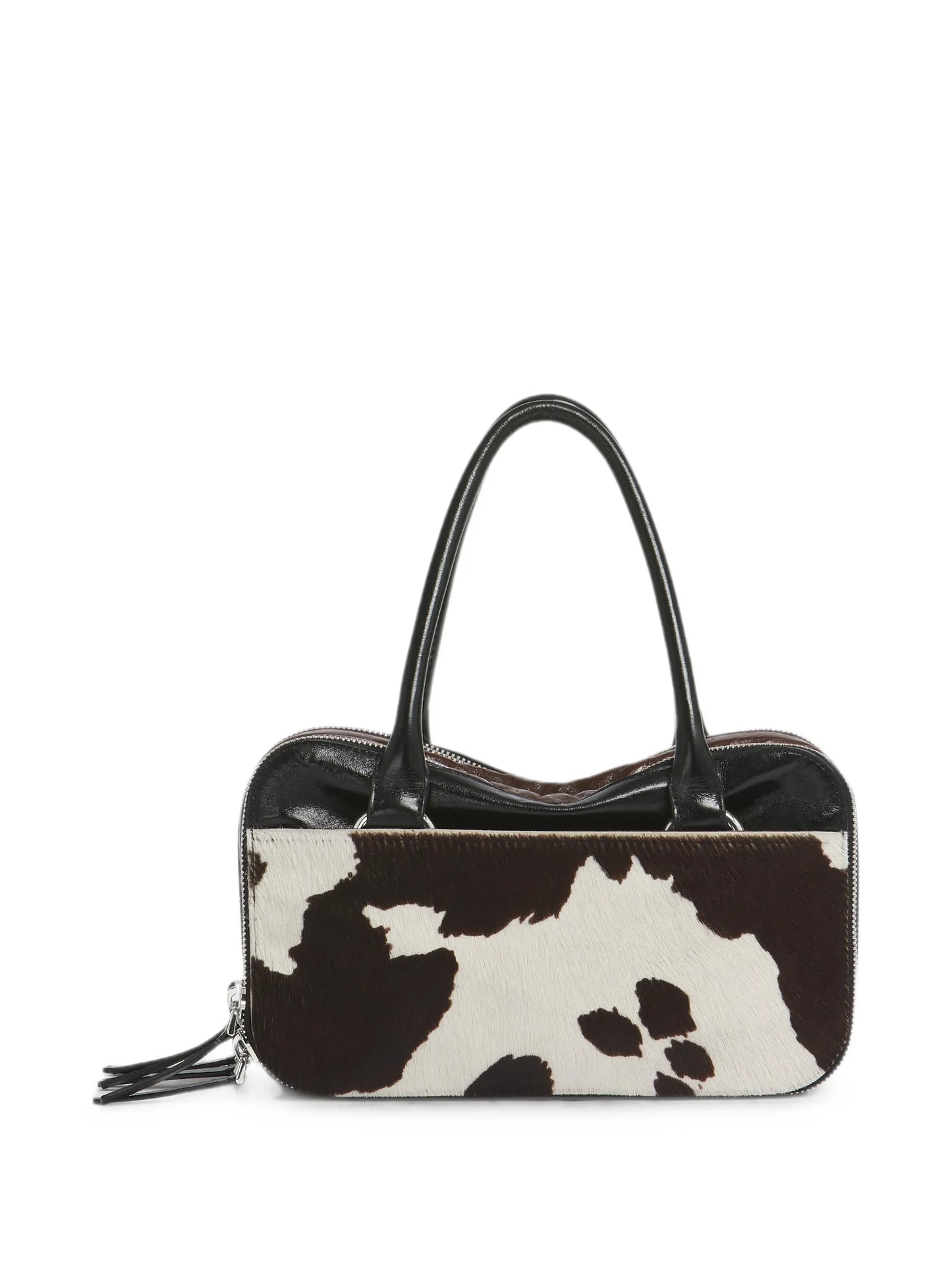 Boxyne cow-print leather tote bag