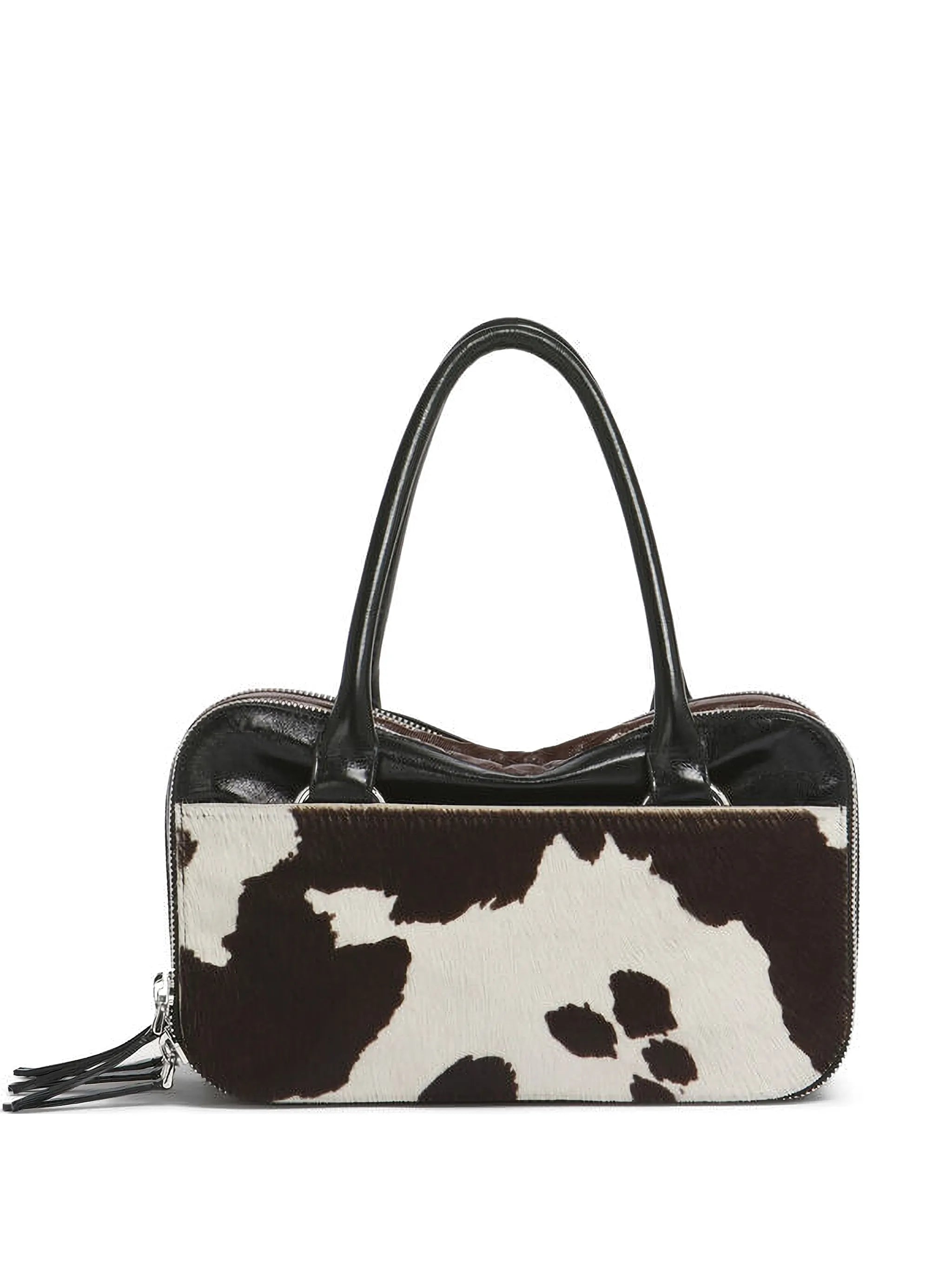 cow-print leather small Boxyne bag