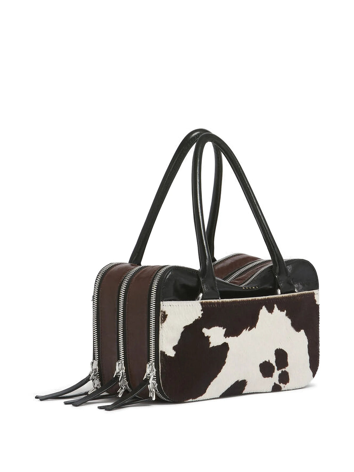 cow-print leather small Boxyne bag