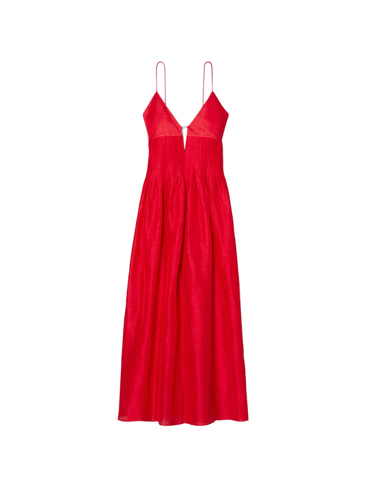 logo-detail maxi dress
