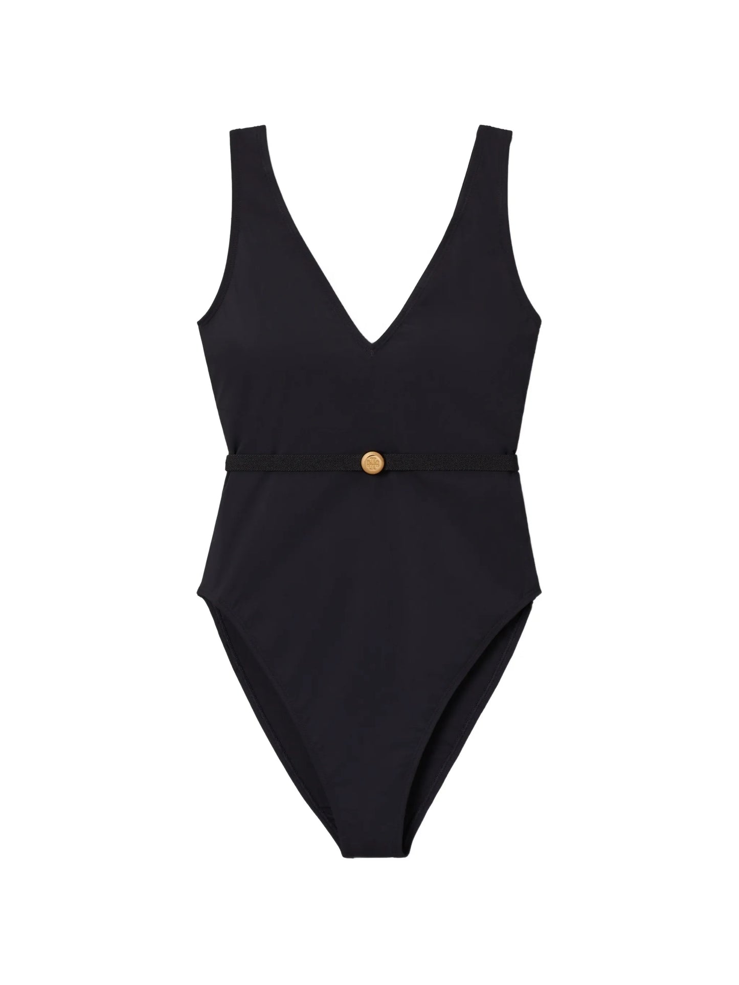 belted swimsuit