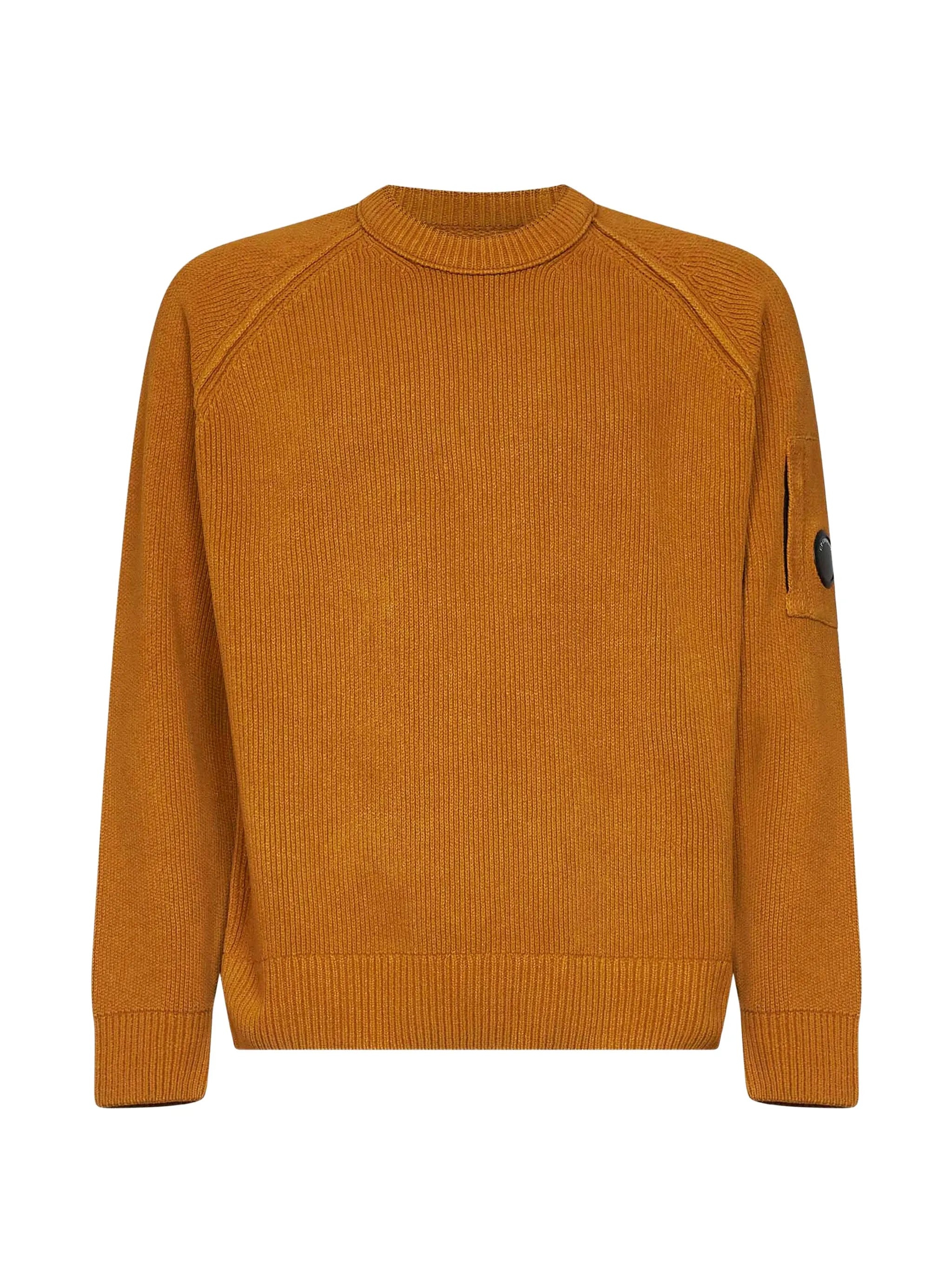 Lens detail raglan-sleeve sweater